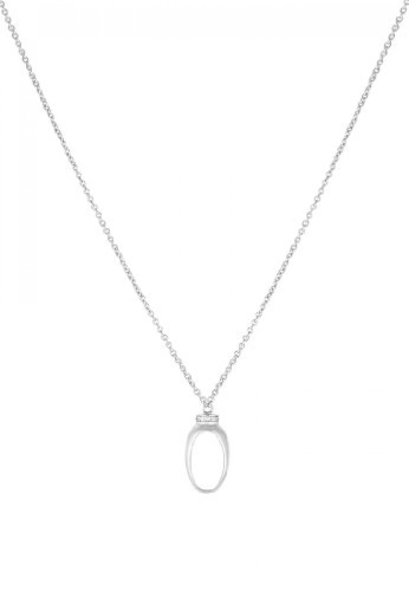 JETTE Charms Damen-Kette CHARM 925er Silber 11 Zirkonia silber, One Size 