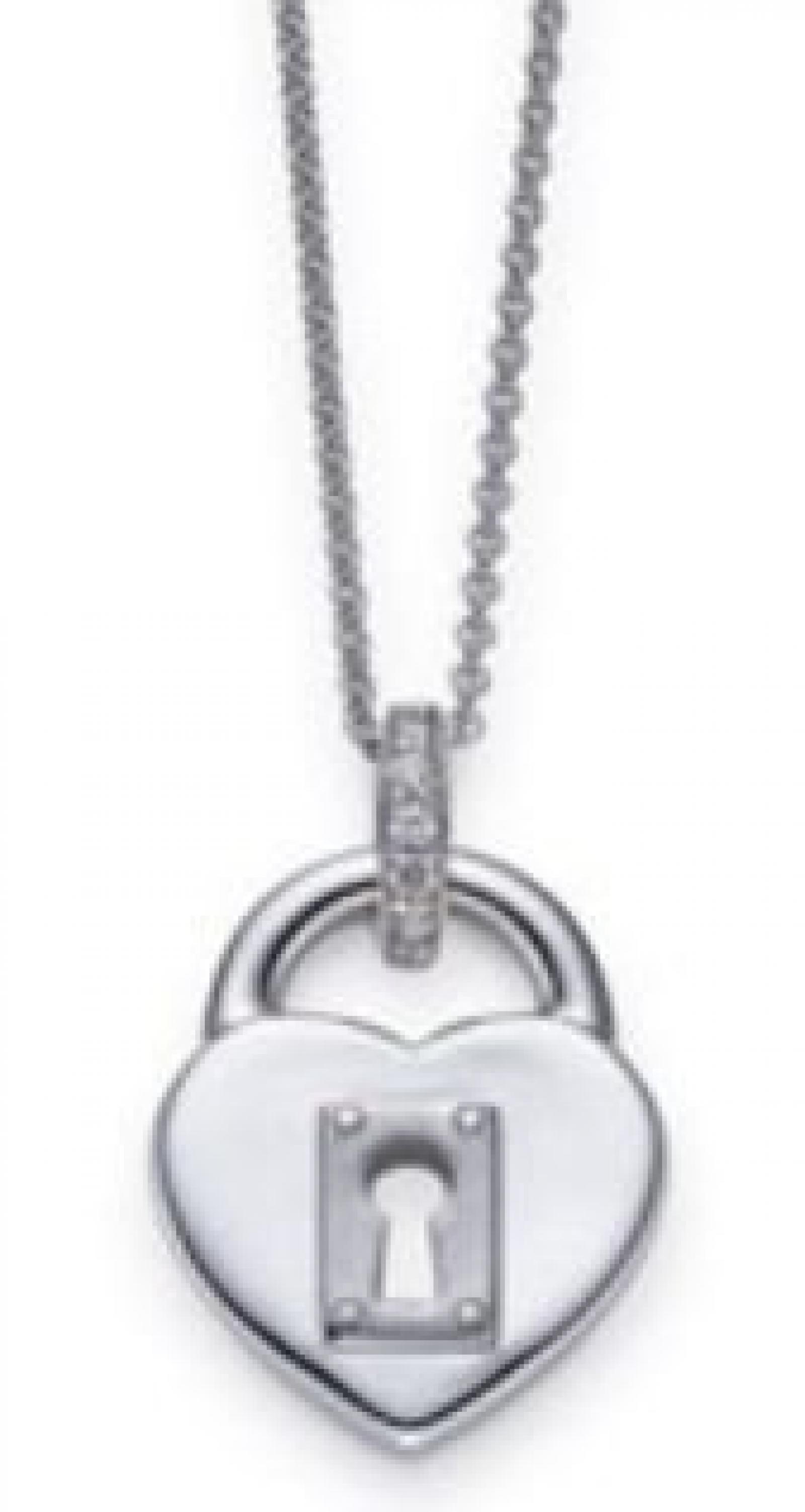 Anh&auml;nger Herz Schloss mit Kette Viventy 764002 