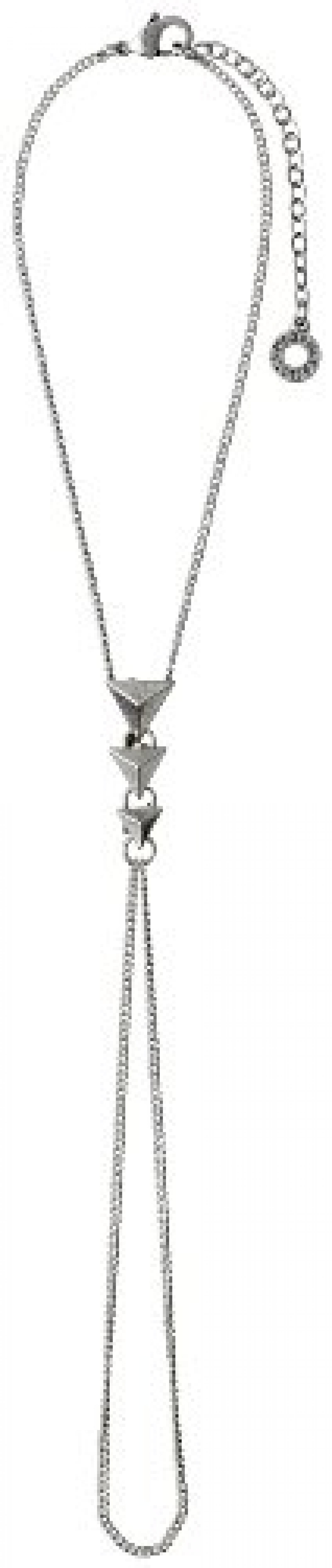 Pilgrim Jewelry Damen-Fu&szlig;kettchen Messing aus der Serie Ancle versilbert, 23 cm 321326018 