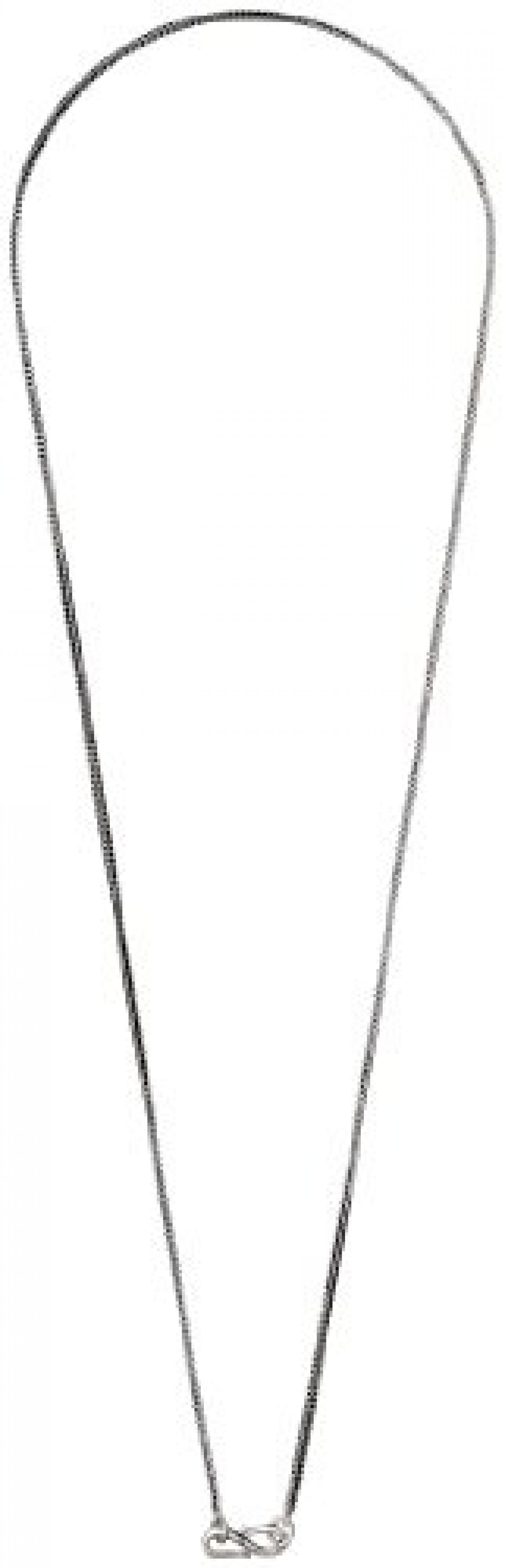 Pilgrim Jewelry Herren Halskette Versilbert Diamant Edge 65.0 cm wei&szlig; 461346001 