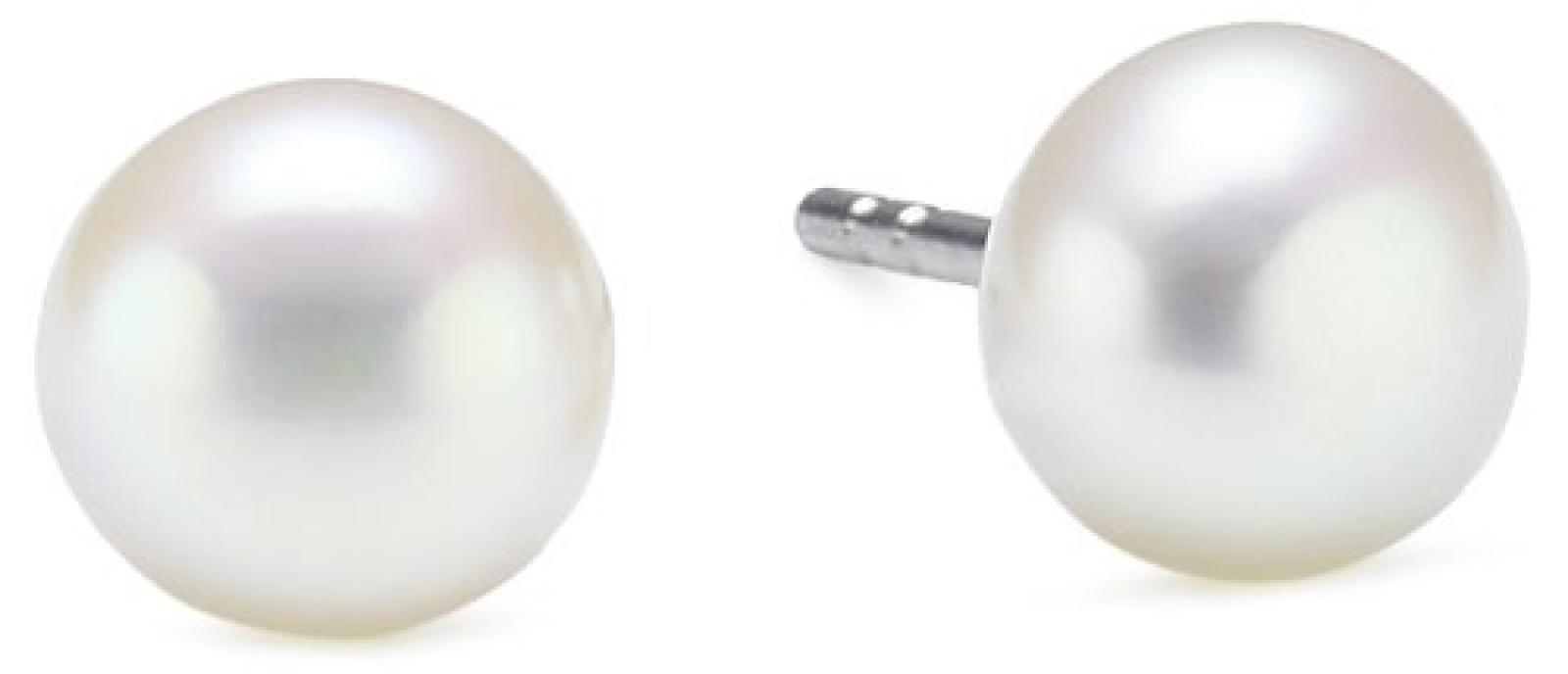 Teno Damen-Ohrstecker TeNo mit weissen S&uuml;sswasserbuttonperlen 039.22PW01 