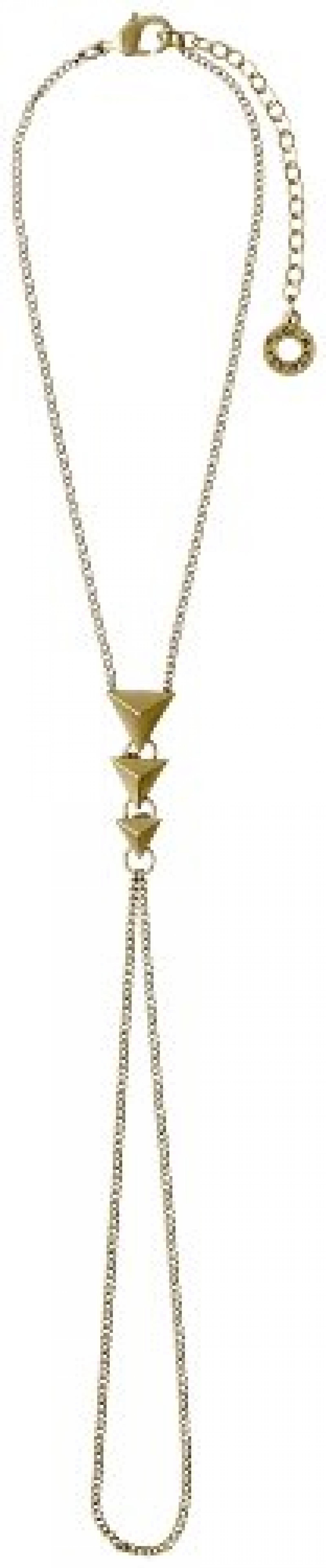 Pilgrim Jewelry Damen-Fu&szlig;kettchen Messing aus der Serie Ancle vergoldet, 23 cm 321322018 