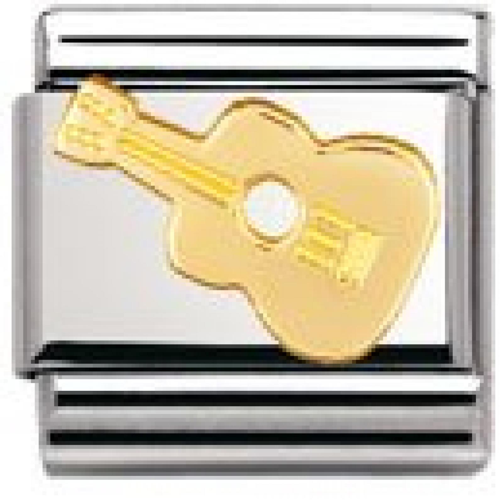 Nomination Composable Classic MUSIC Edelstahl und 18K-Gold (Gitarre) 030117 