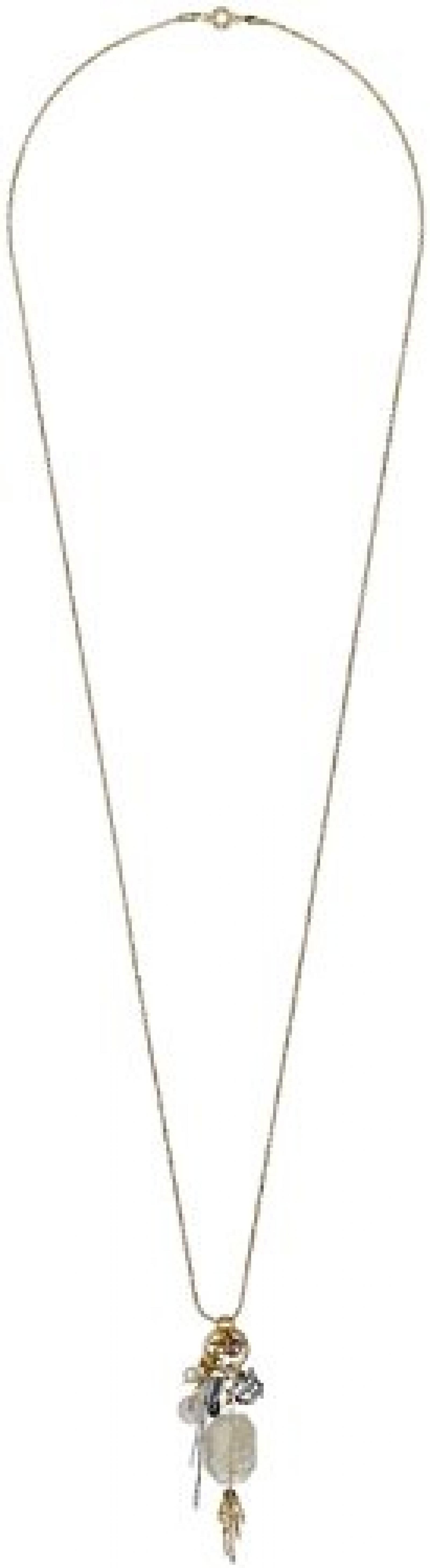 Pilgrim Jewelry Damen Halskette Messing Glas Joy of living gr&uuml;n 2314128 