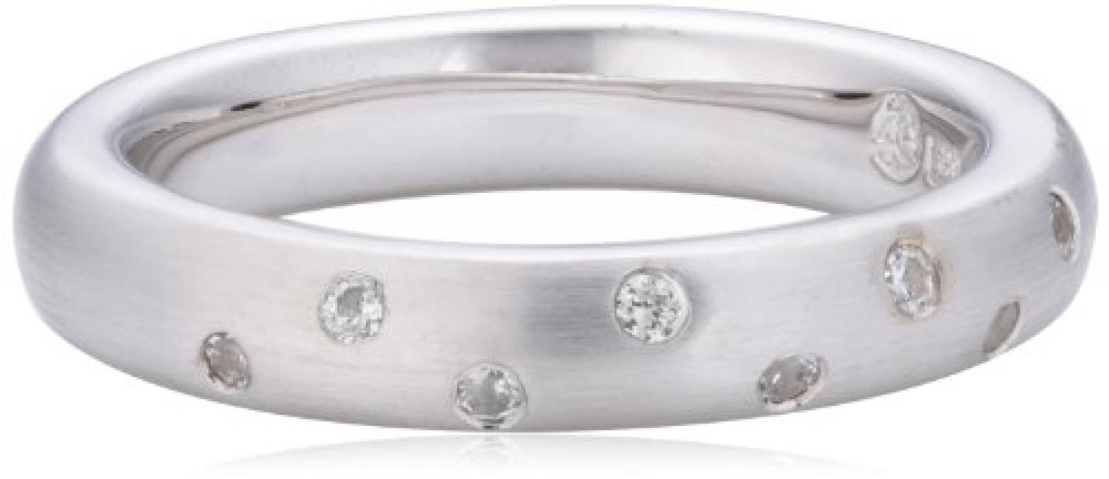 Viventy Damen-Ring 925 Sterling Silber 9 Zirkonia Weiß 765001 
