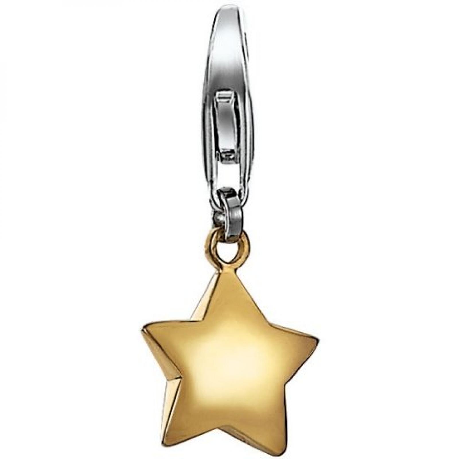 Esprit ESCH91187A000 Damen Charms Stern golden star Sterling-Silber 925 