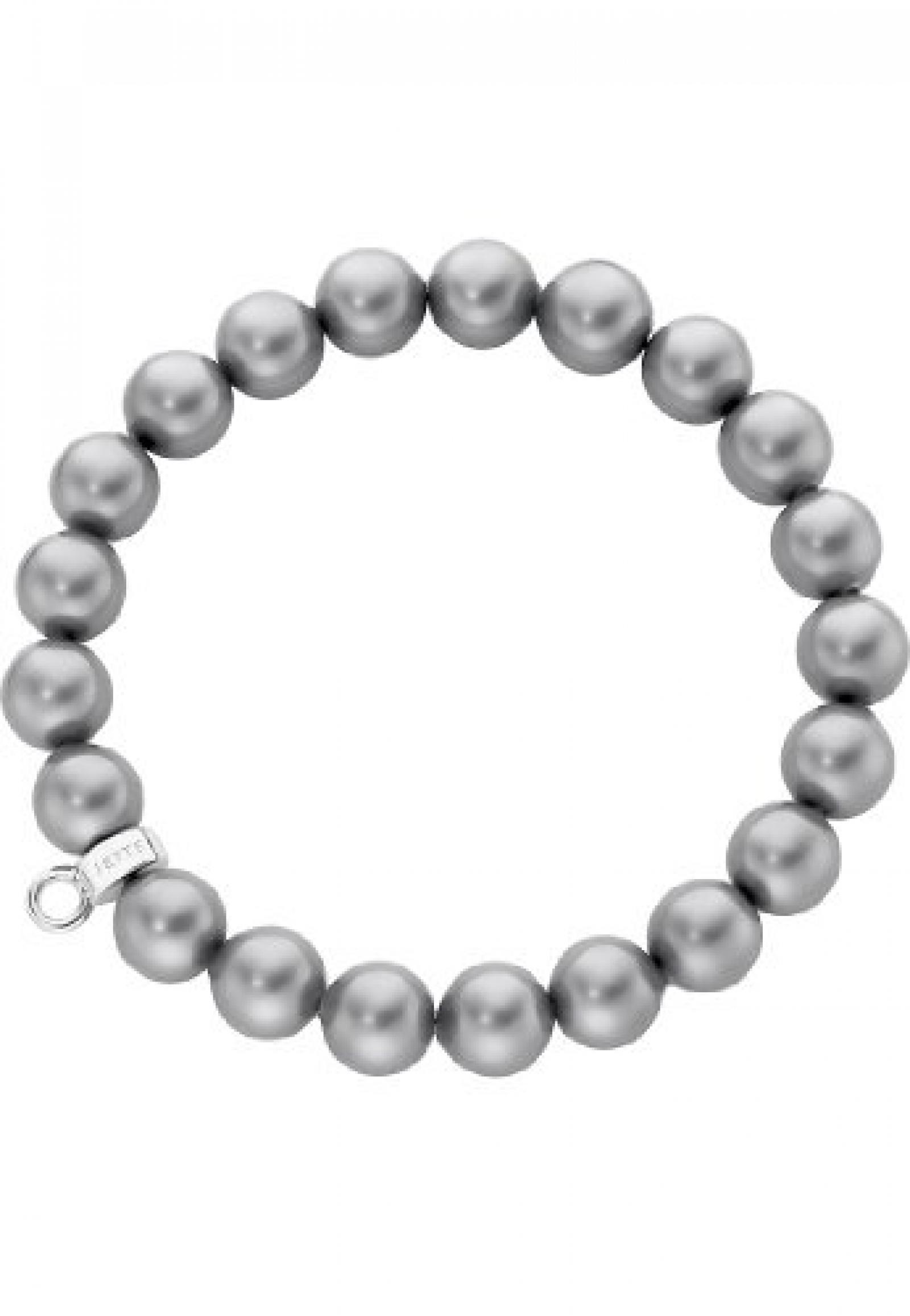 JETTE Charms Damen-Armband für Charms Jette Armband 925er Silber Muschelkern-Perle (silber) 