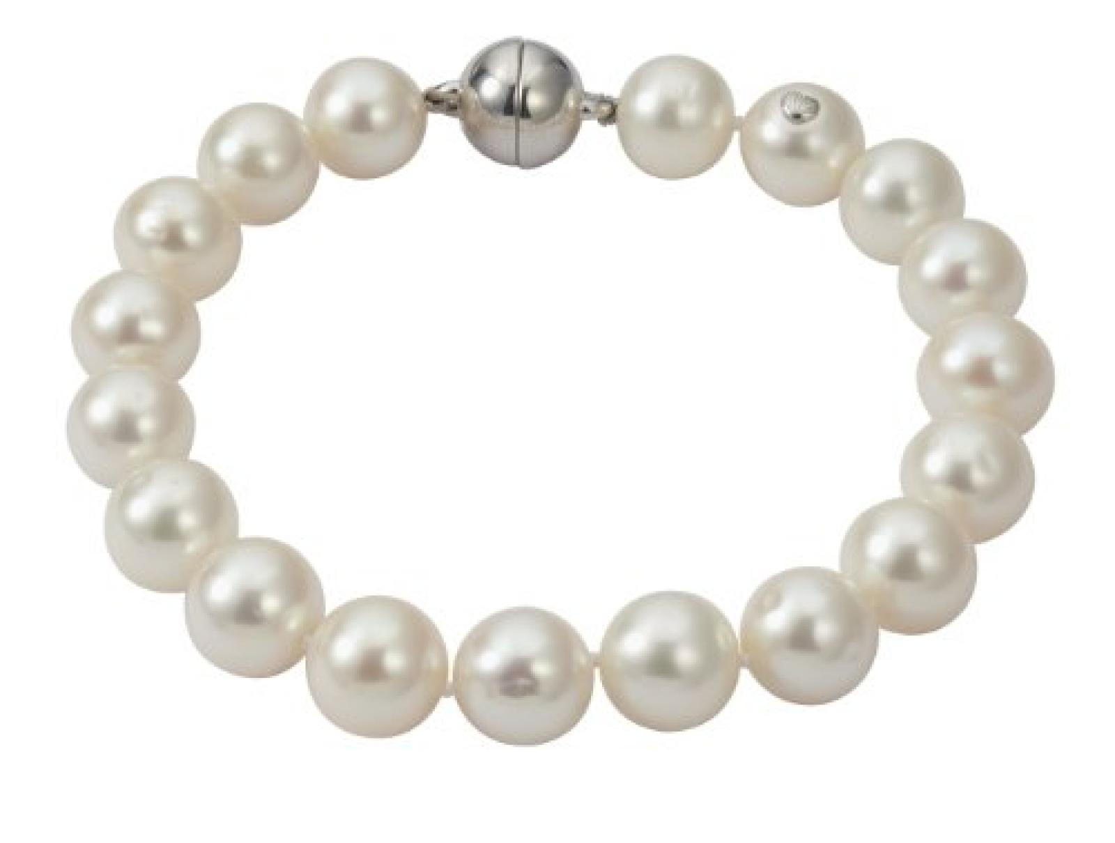 Adriana Damen-Armband Süßwasser Zuchtperlen mit Magnetverschluss 925 Sterling Silber SWZP weiß Premium PR5-5 Adriana Damen-Armband Süßwasser Zuchtperlen mit Magnetverschluss 925 Sterling Silber SWZP weiß Premium PR5-5