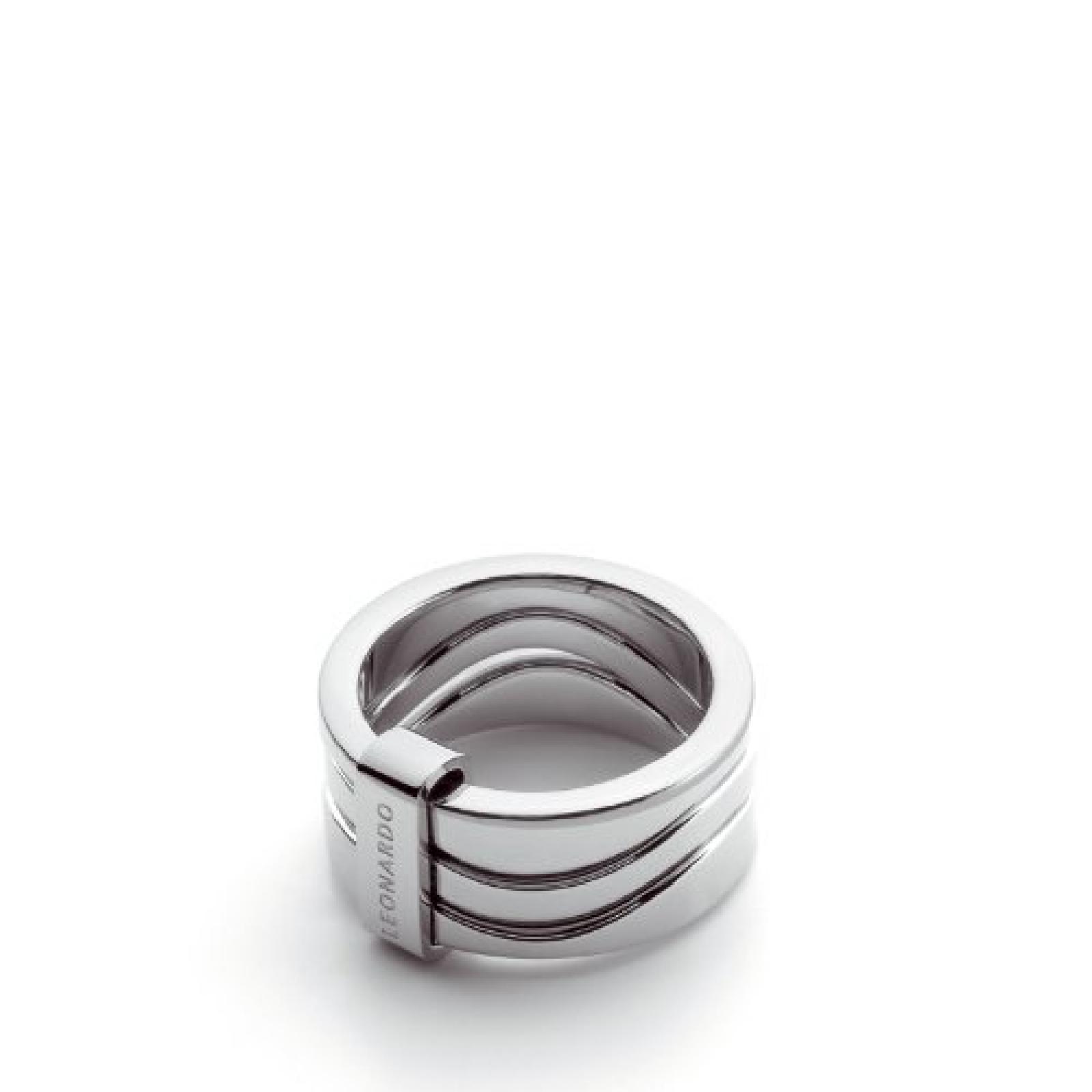 Leonardo Jewels Orecchini A Lobo Matrix In Acciaio Inox E Vetro Sfaccettato Nero, Regalo In Sacchetto Di Velluto