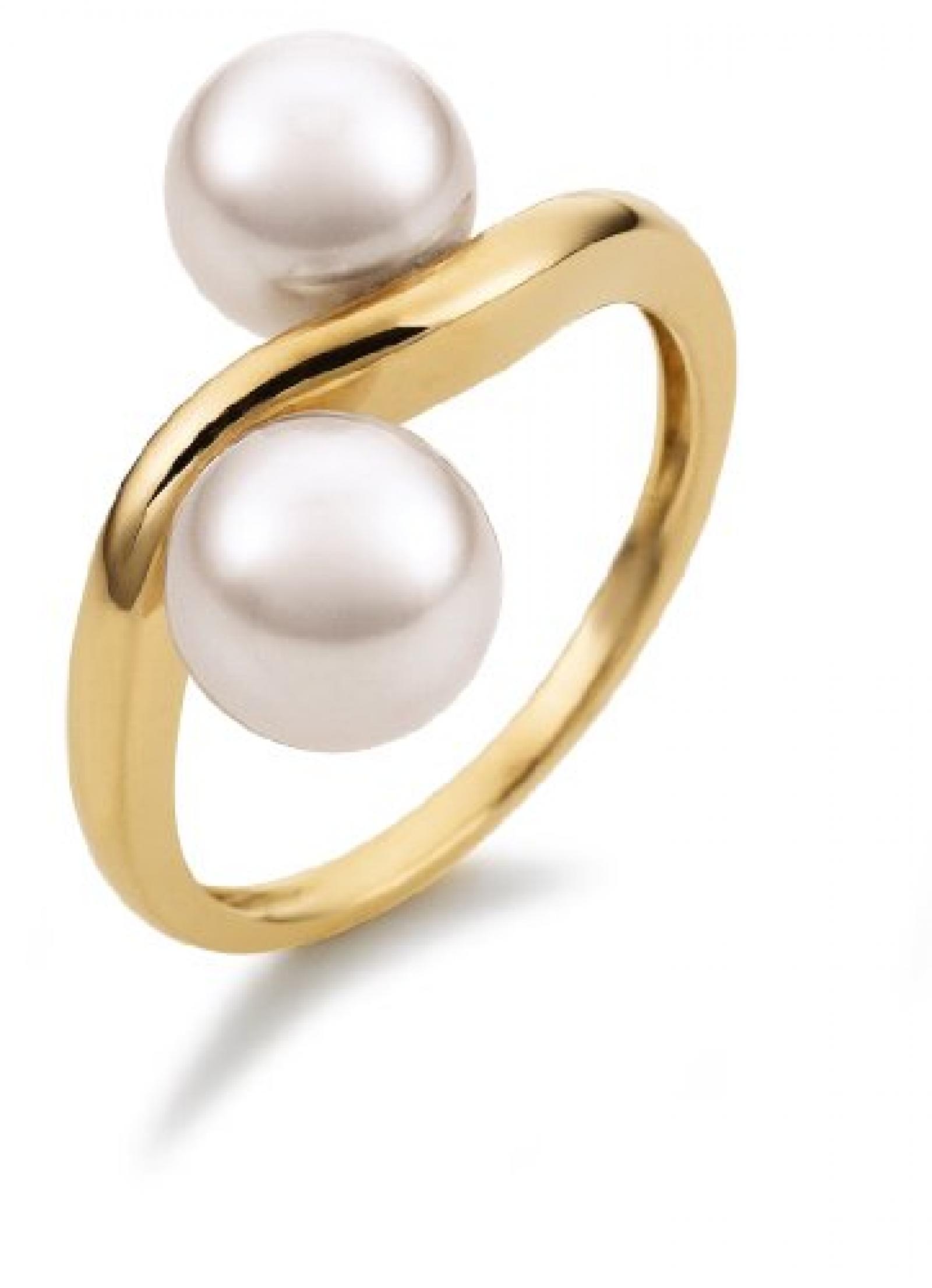 Adriana Damen-Ring Akoya Zuchtperlen 585 Gelbgold Eleganza E11 