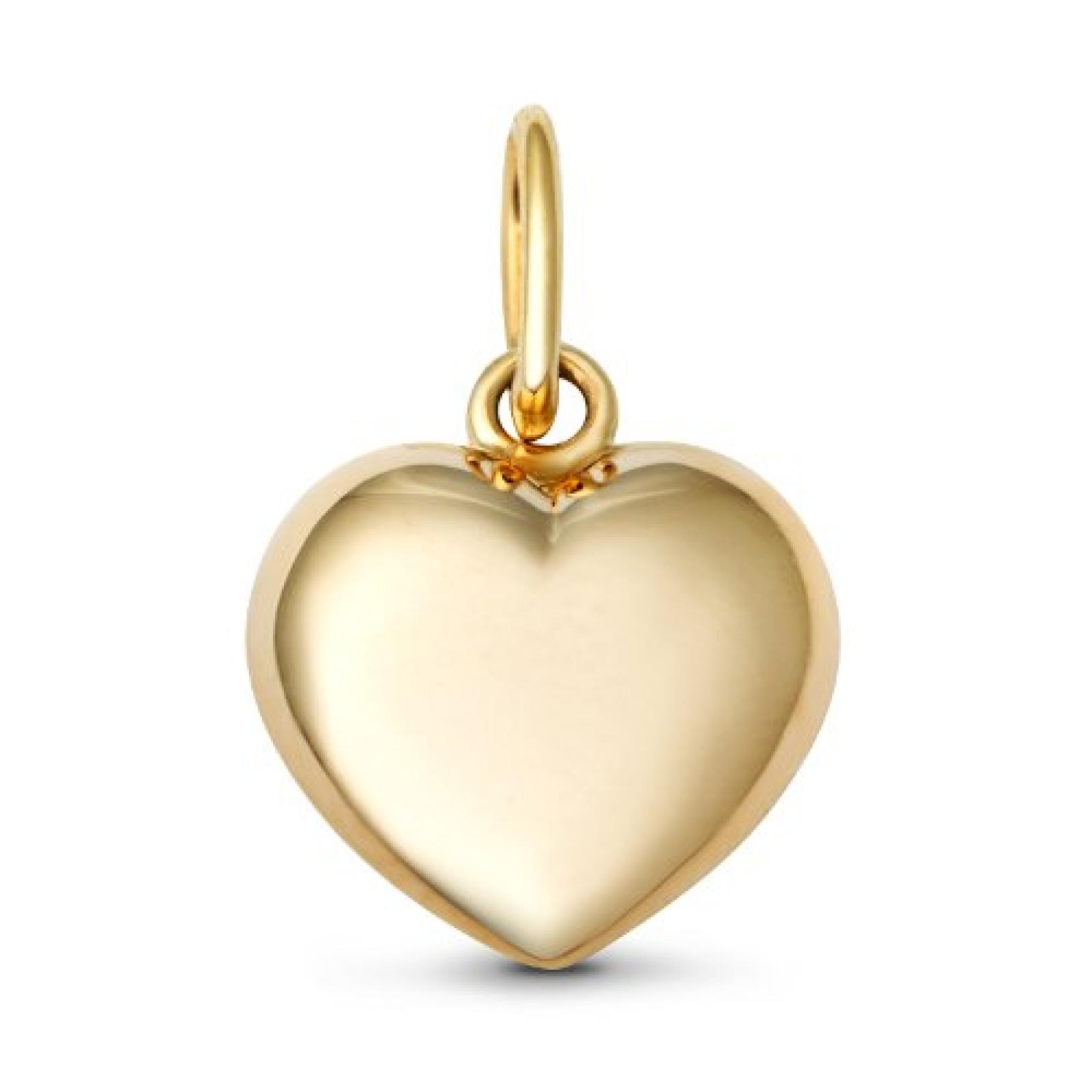 Miore Damen-Anhänger Herz 9 Karat 375 Gelbgold MA961P 