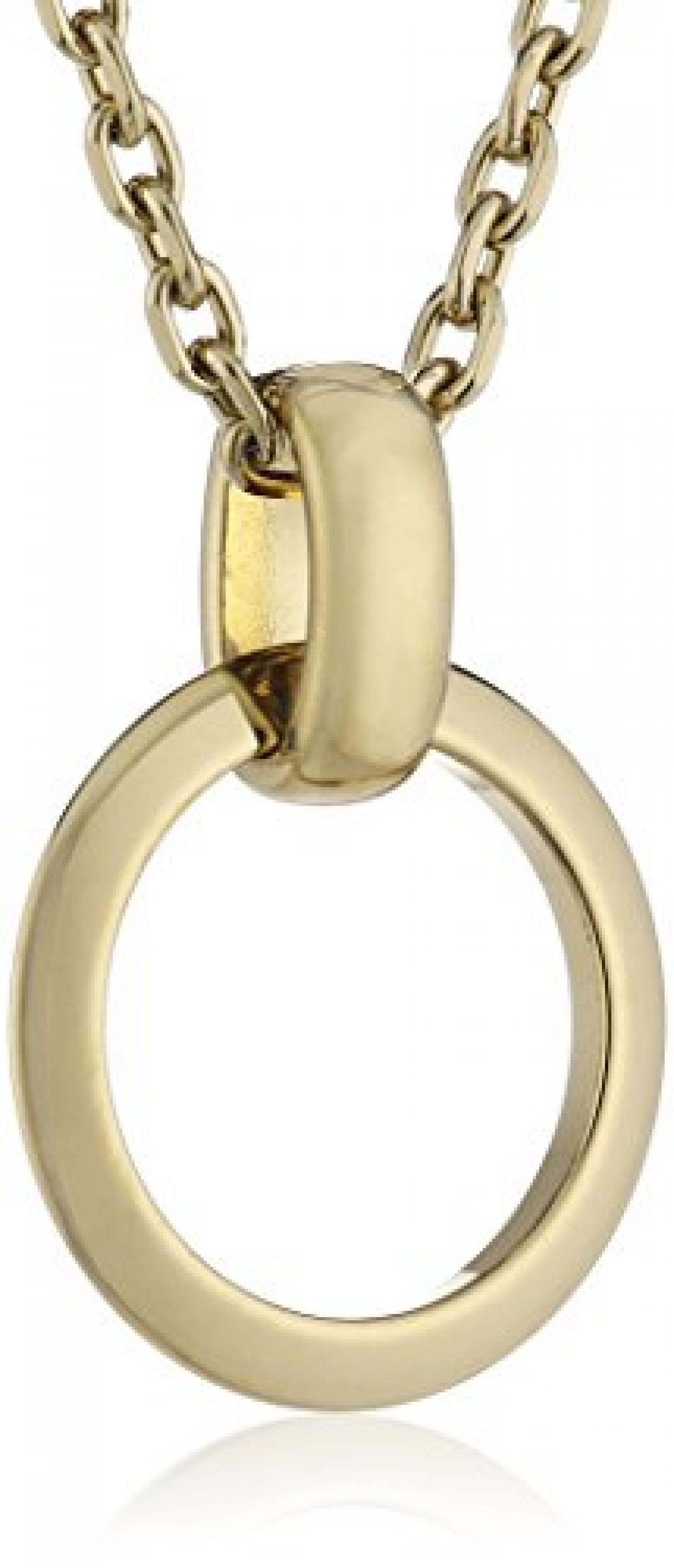 Fossil Jewelry Damen-Halskette mit Anh&auml;nger Edelstahl gold JF00518710 