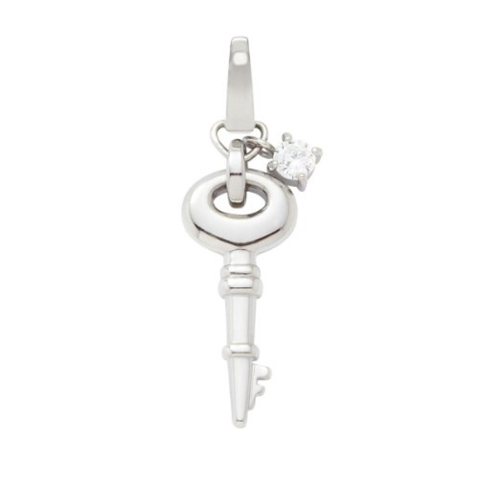 Fossil Damen-Charm Anhänger Schlüssel Zirkonia JF86294040 Fossil Damen-Charm Anhänger Schlüssel Zirkonia JF86294040