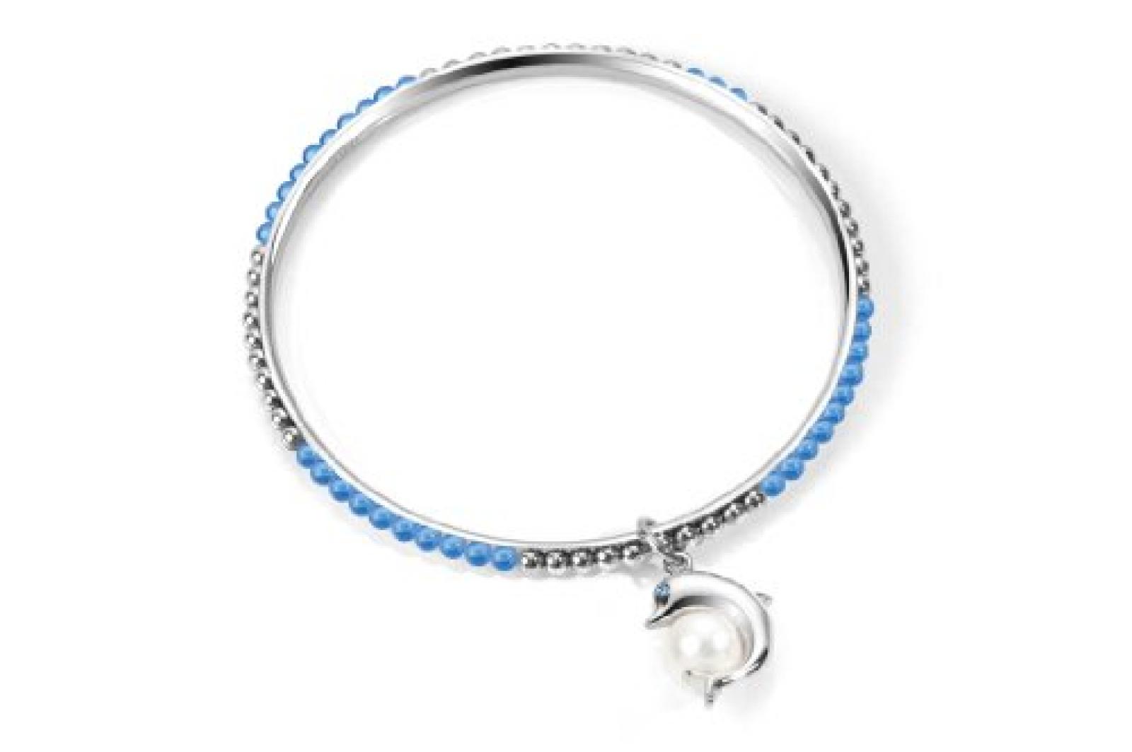 Morellato Damen-Armreif Edestahl mit Anh&auml;nger "Delfin" Animalia SKP21 