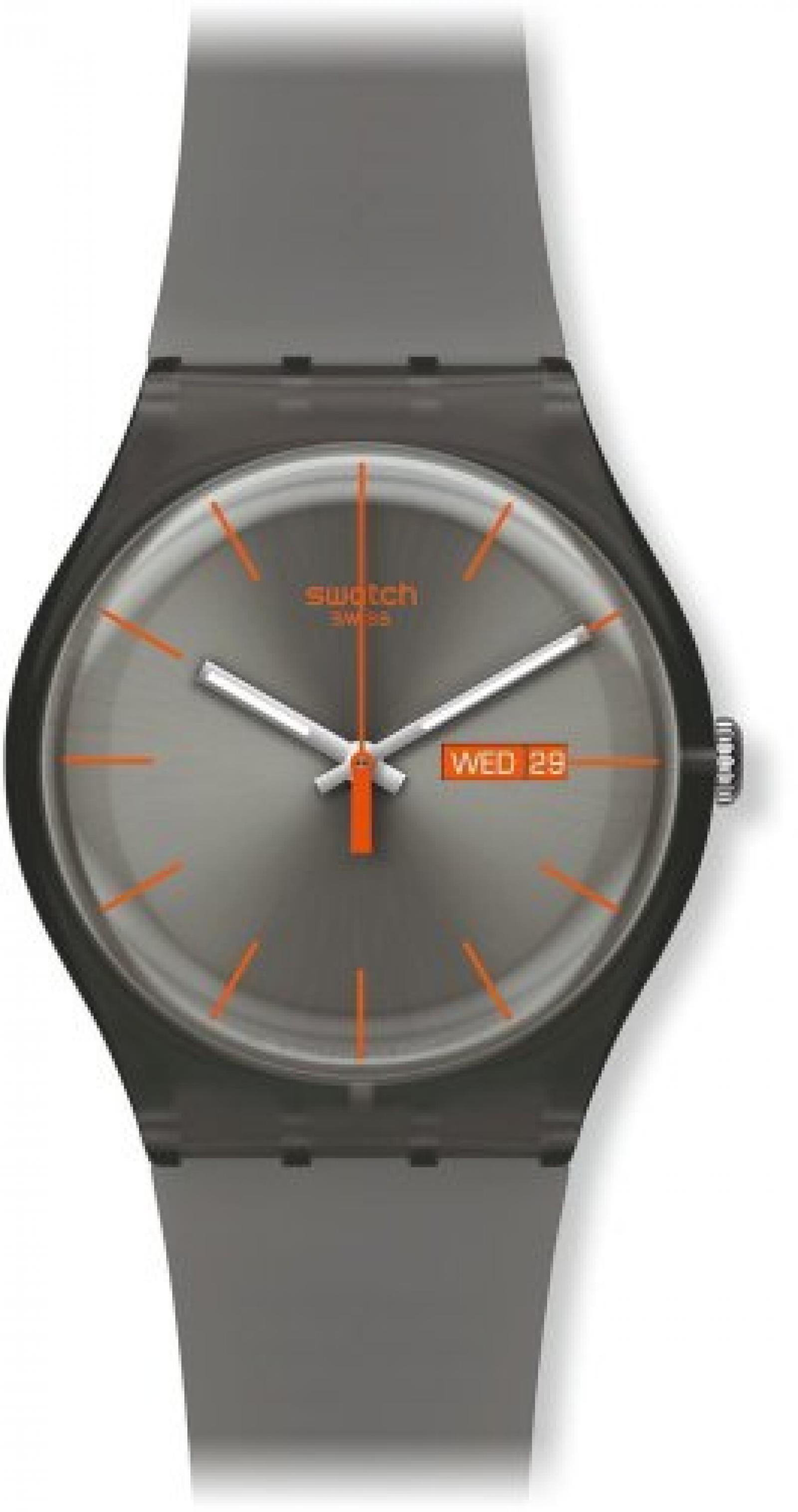 Swatch Damen-Armbanduhr Warm Rebel Analog Quarz Plastik SUOM702 