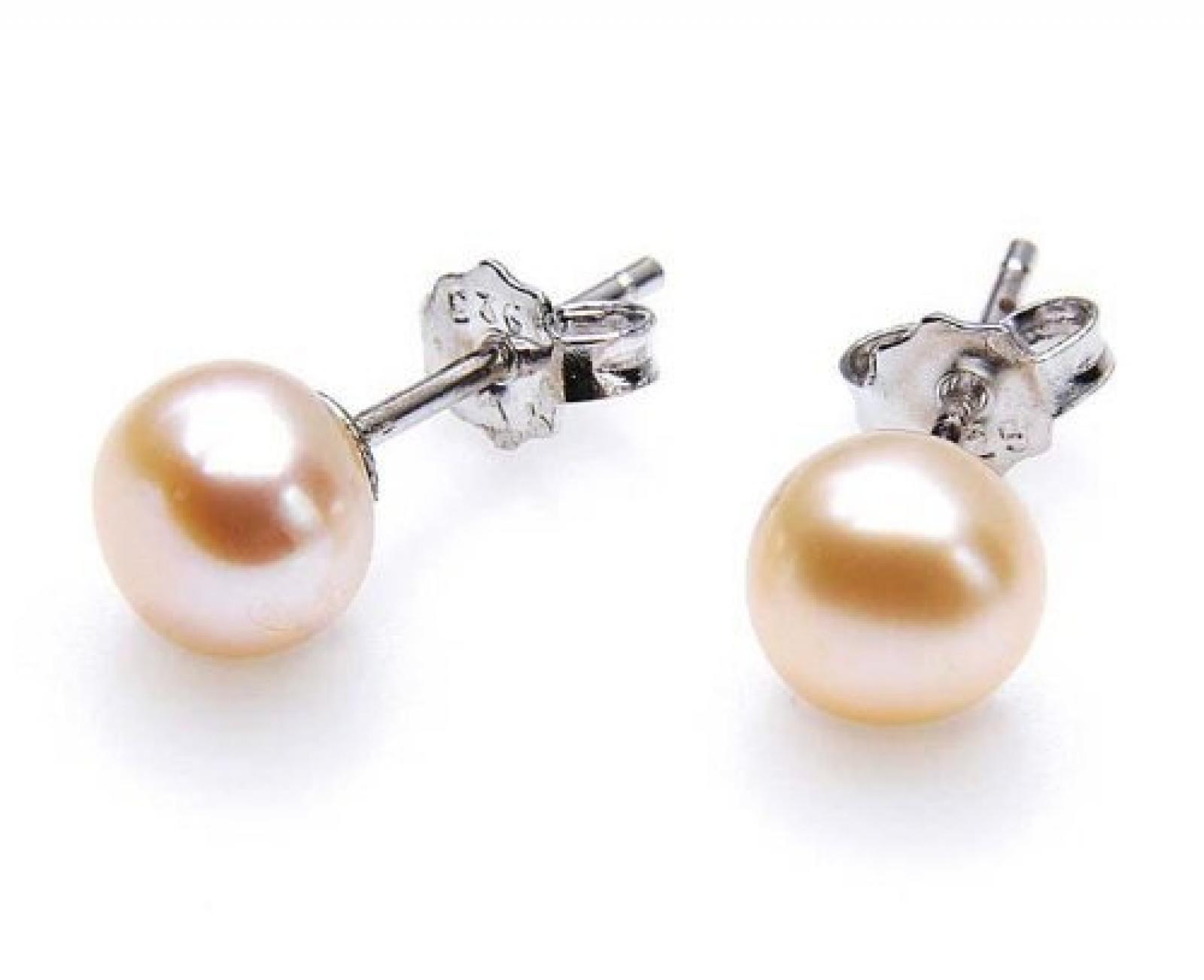 Silvity Pearls Silvity Classics Damen-Ohrstecker 925 Sterlingsilber Süßwasser-Zuchtperlen Rosé ca. 4,0 - 4,5 mm 308503-20 