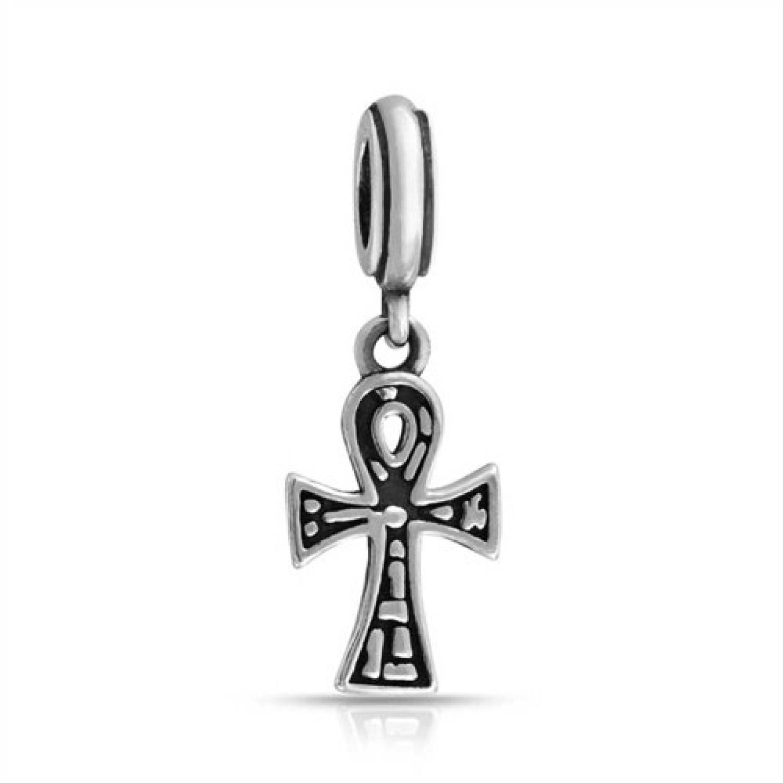 Bling Jewelry 925er Sterling-Silber Ankh Kreuz Dangle Bead Fits Pandora Charme Bling Jewelry 925er Sterling-Silber Ankh Kreuz Dangle Bead Fits Pandora Charme