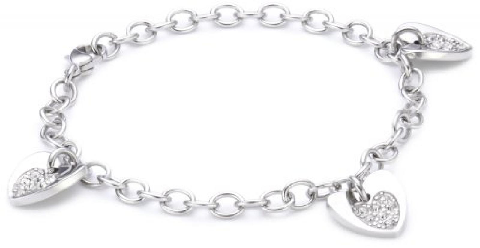 Morellato Damen-Armband Sogno Edelstahl mit wei&szlig;en Kristallen SUI08 
