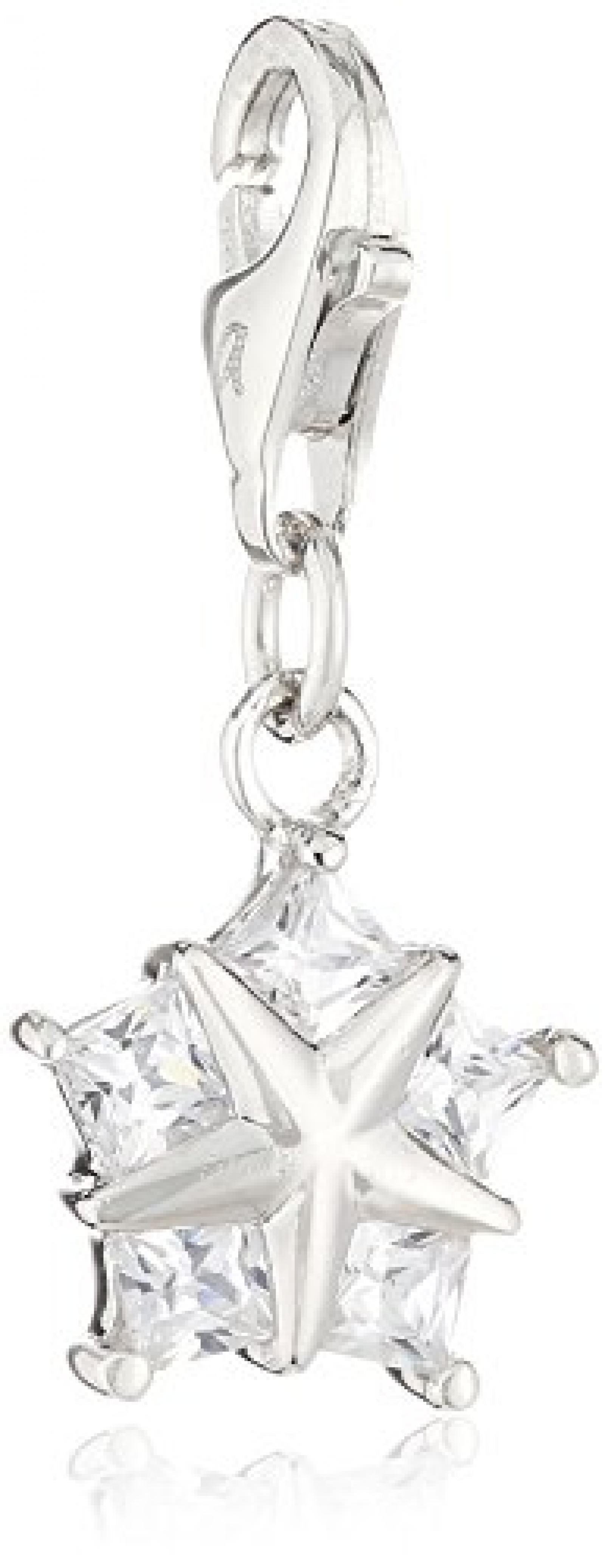 s.Oliver Damen-Charm 925 Sterling Silber Stern Zirkonia synth. Länge ca. 13 mm 419178 s.Oliver Damen-Charm 925 Sterling Silber Stern Zirkonia synth. Länge ca. 13 mm 419178
