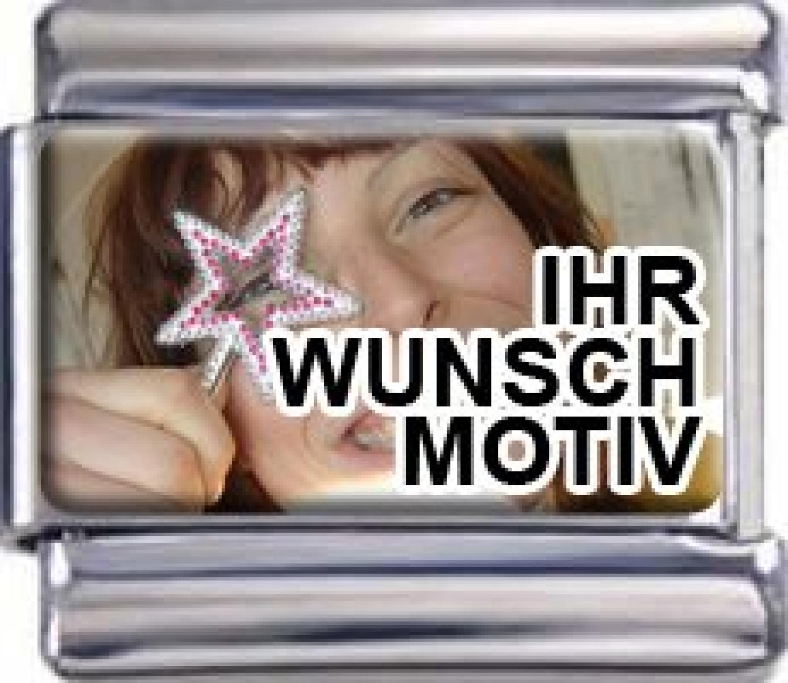 Italian Charms Module Schmuckglied mit Wunschmotiv (klein / 9mm) 