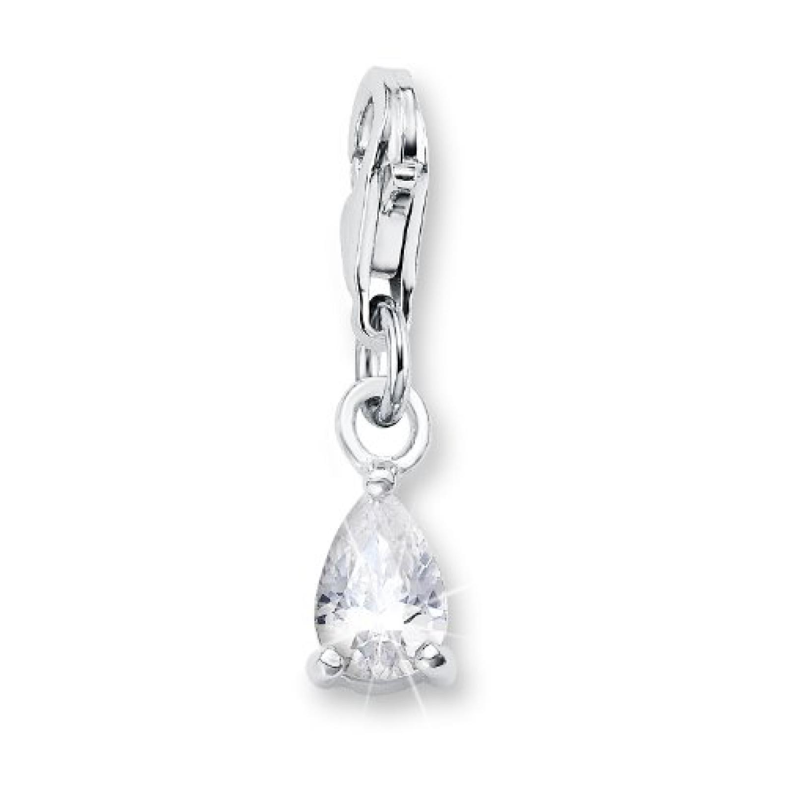Amor Jewelry Damen-Charm Tropfen 925 Sterling Silber 389068 