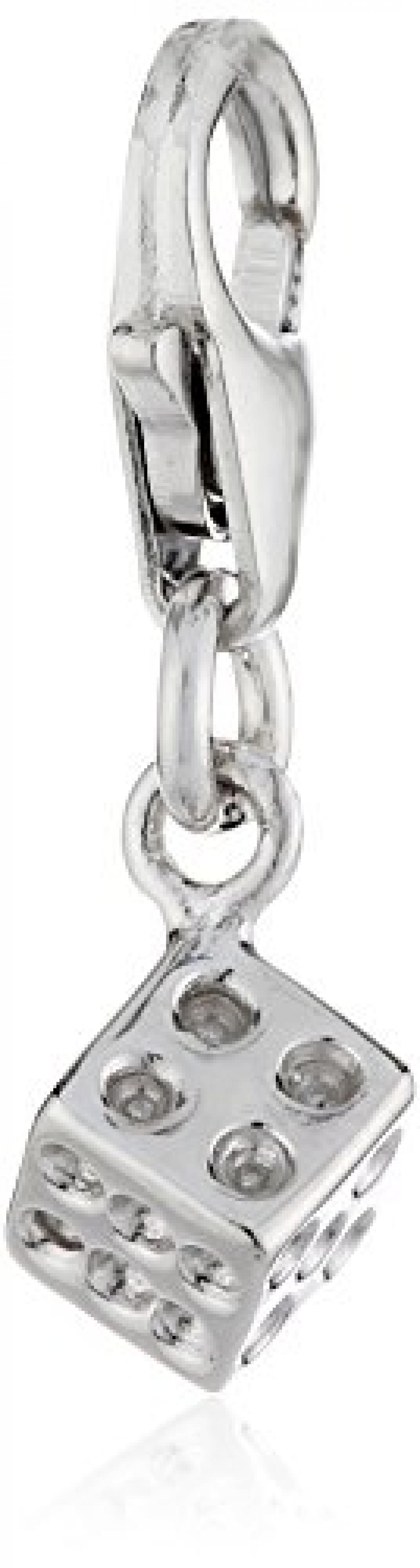 ZEEme Charms-Anh&auml;nger W&uuml;rfel 925 Sterlingsilber 360241149R 