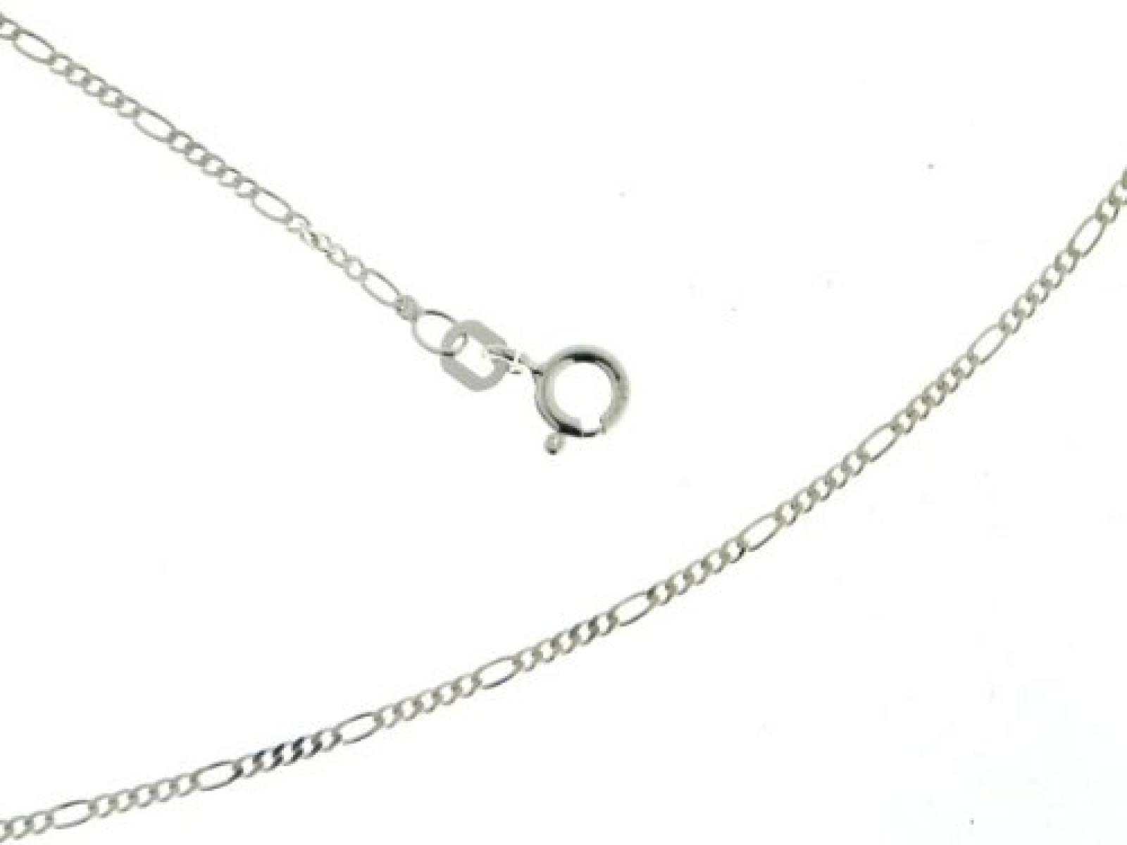 BOB C. Damen-Halskette ohne Anhänger Figaro 925 Sterling Silber 327030 
