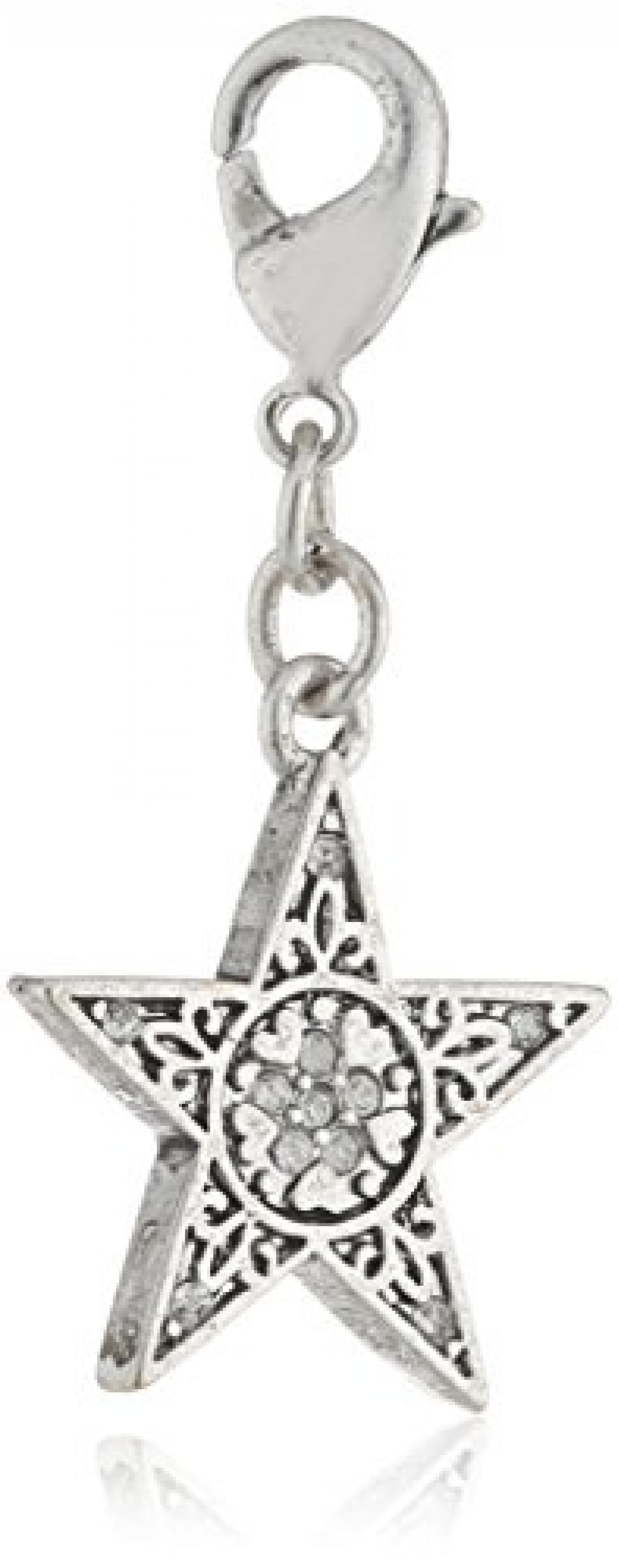 Pilgrim Damen-Anhänger Stern aus der Serie Charms Versilbert Kristall 40122-6013 Pilgrim Damen-Anhänger Stern aus der Serie Charms Versilbert Kristall 40122-6013