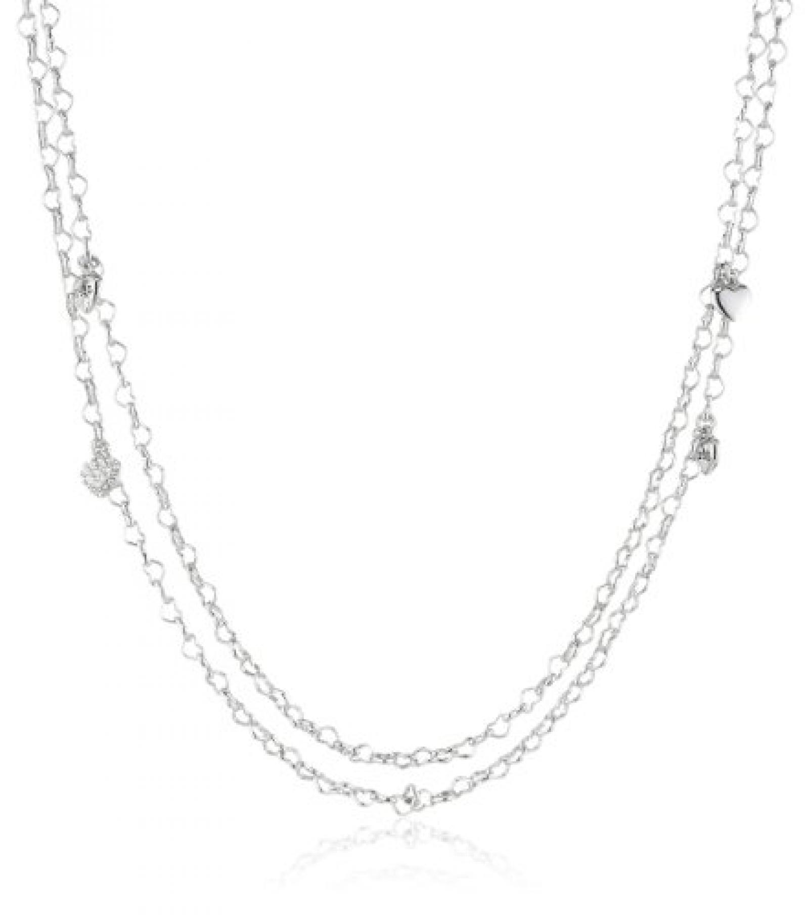 Guess Damen-Halskette Silberfarben Rhodiniert Anhänger mit Weien Schmucksteinchen 150cm UBN80101 Guess Damen-Halskette Silberfarben Rhodiniert Anhänger mit Weien Schmucksteinchen 150cm UBN80101