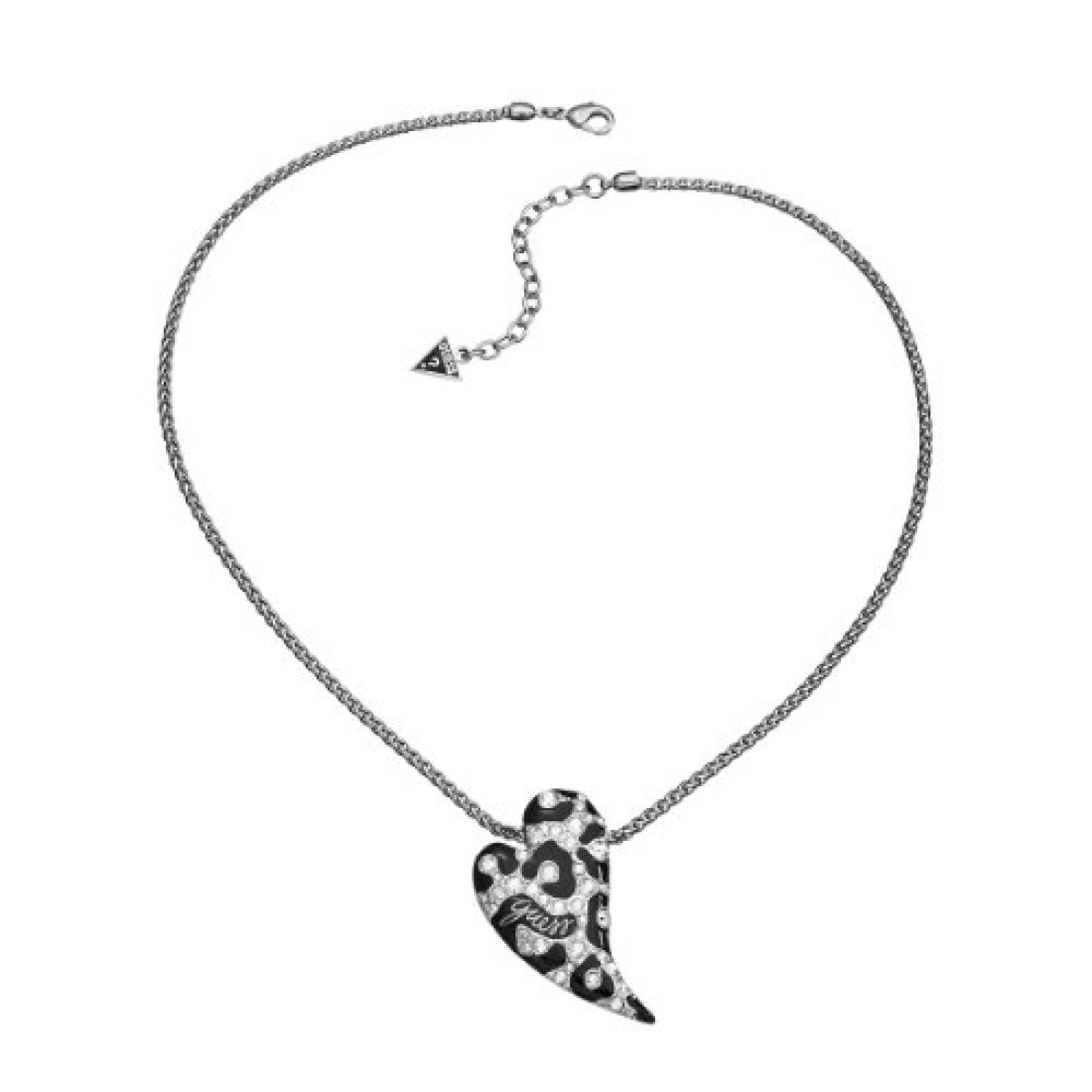 Guess Damen-Collier Edelstahl Emaillel schwarz Kristalle UBN71299 Guess Damen-Collier Edelstahl Emaillel schwarz Kristalle UBN71299