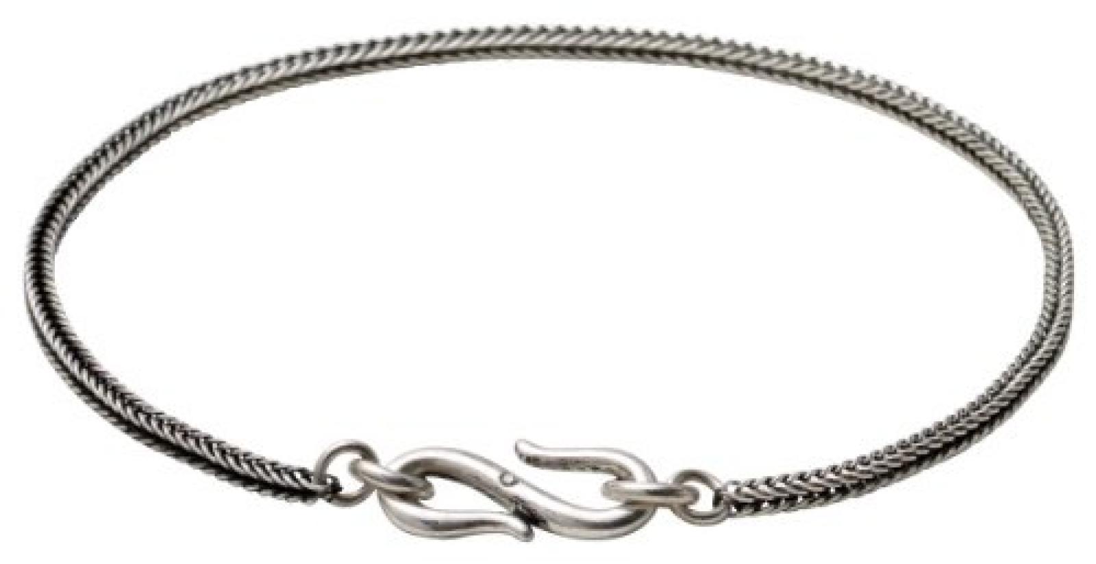 Pilgrim Jewelry Herren Armband Versilbert Diamant Edge 19.0 cm wei&szlig; 461346002 