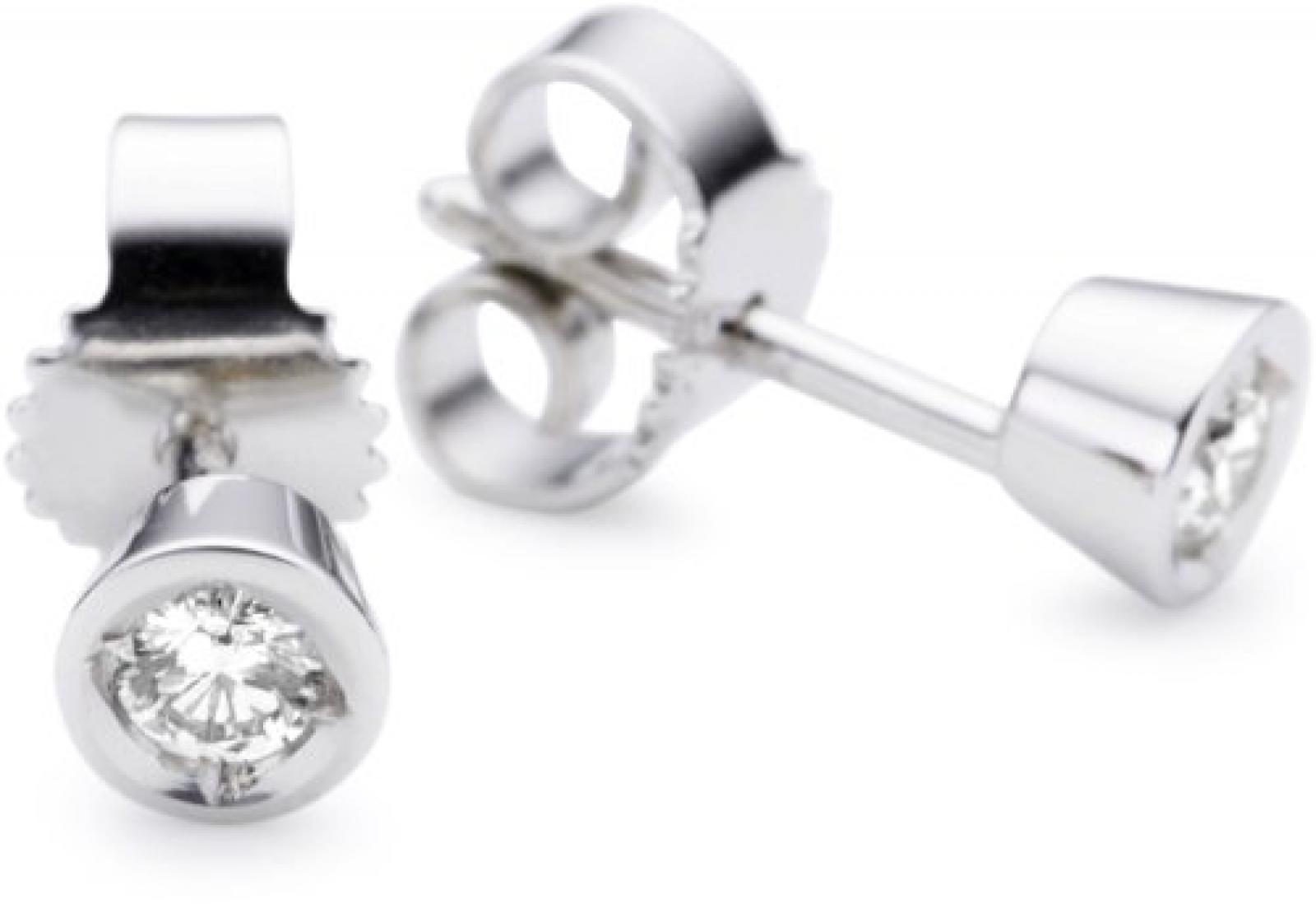 Bella Donna Damenohrstecker 585/000 Weißgold 2 Brillanten zus.ca. 0,15ct. weiß lupenrein 634879 Bella Donna Damenohrstecker 585/000 Weißgold 2 Brillanten zus.ca. 0,15ct. weiß lupenrein 634879