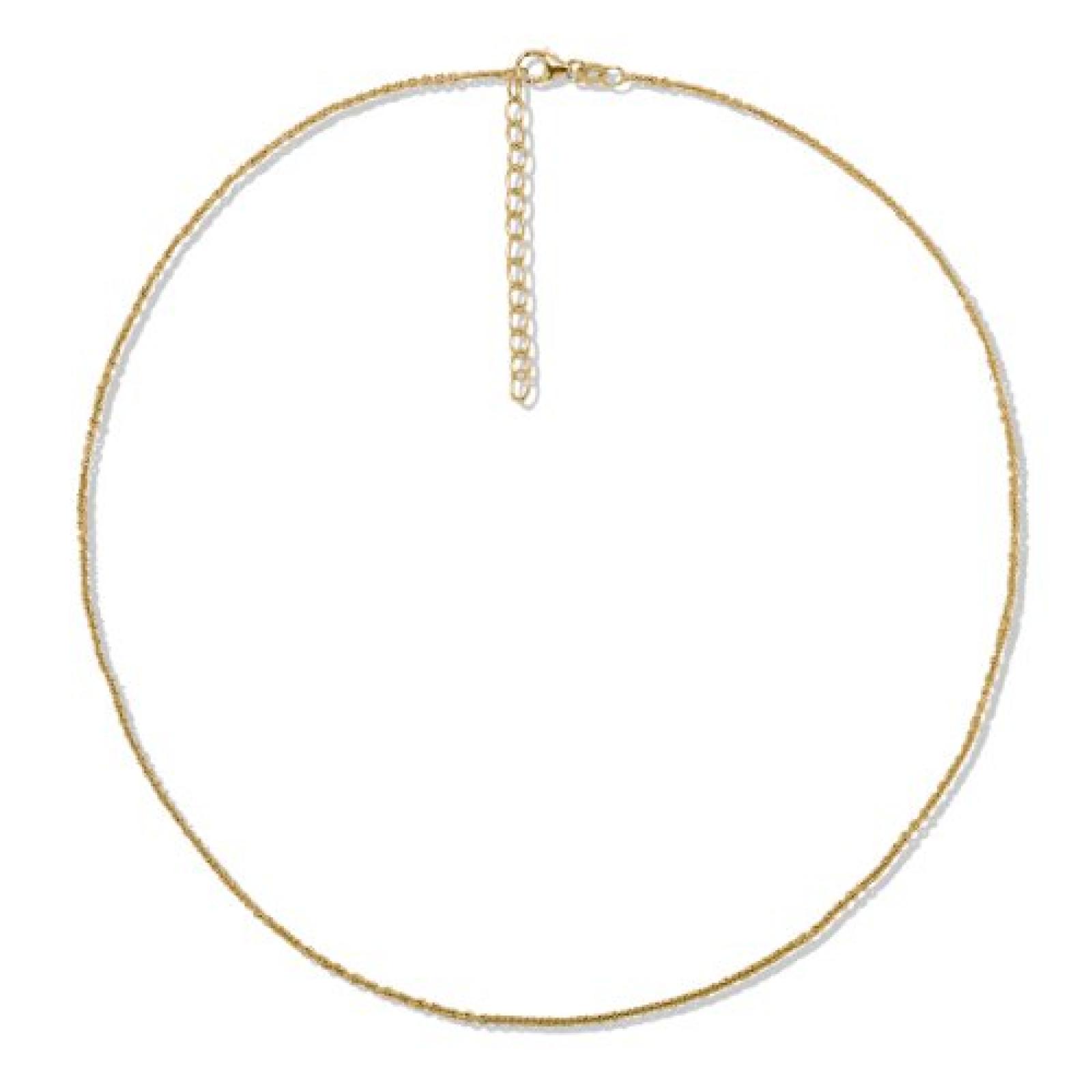 Rafaela Donata  Damen-Ankerkette Basic Collection 925 Sterling Silber vergoldet 42 + 5 cm  60990077 