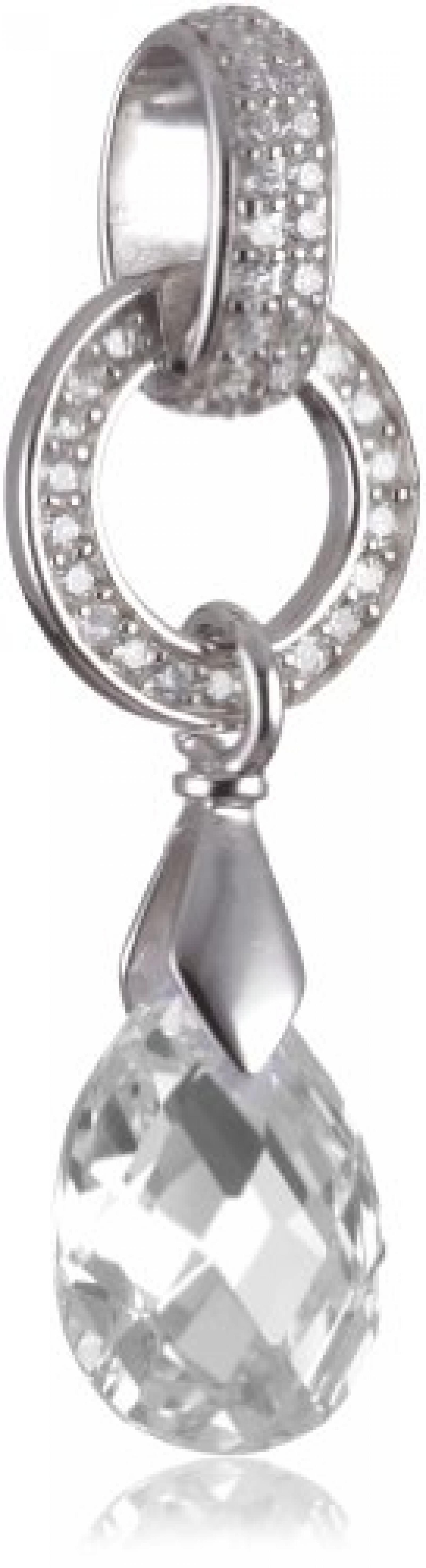 Rafaela Donata Damen-Anhänger Classic Collection 925 Sterling Silber Zirkonia weiß (ohne Kette)  60800038 