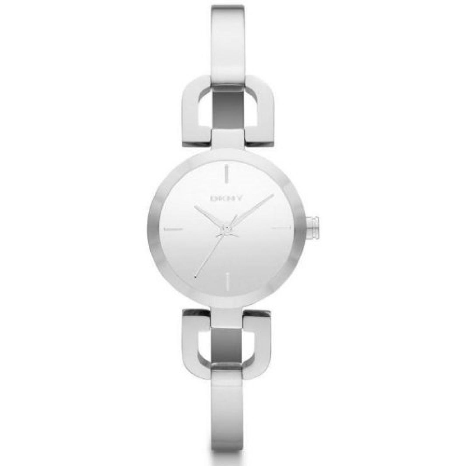 DKNY HERREN 24MM SILBER &Euml;DELSTAHL ARMBAND & GEH&Auml;USE MINERAL GLAS UHR ny8869 