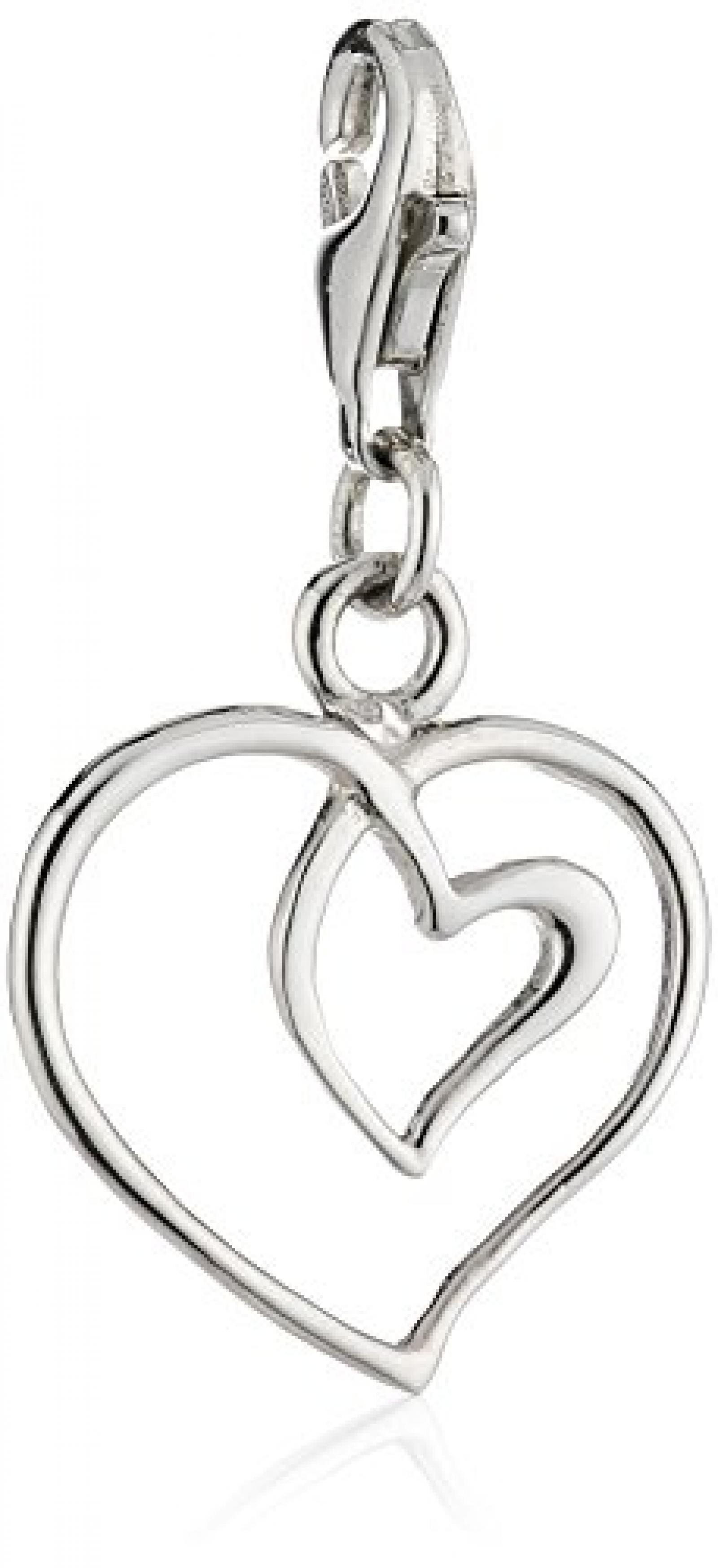Elli Damen-Charm geschwungenes Herz 925 Sterlingsilber 0405270911 Elli Damen-Charm geschwungenes Herz 925 Sterlingsilber 0405270911