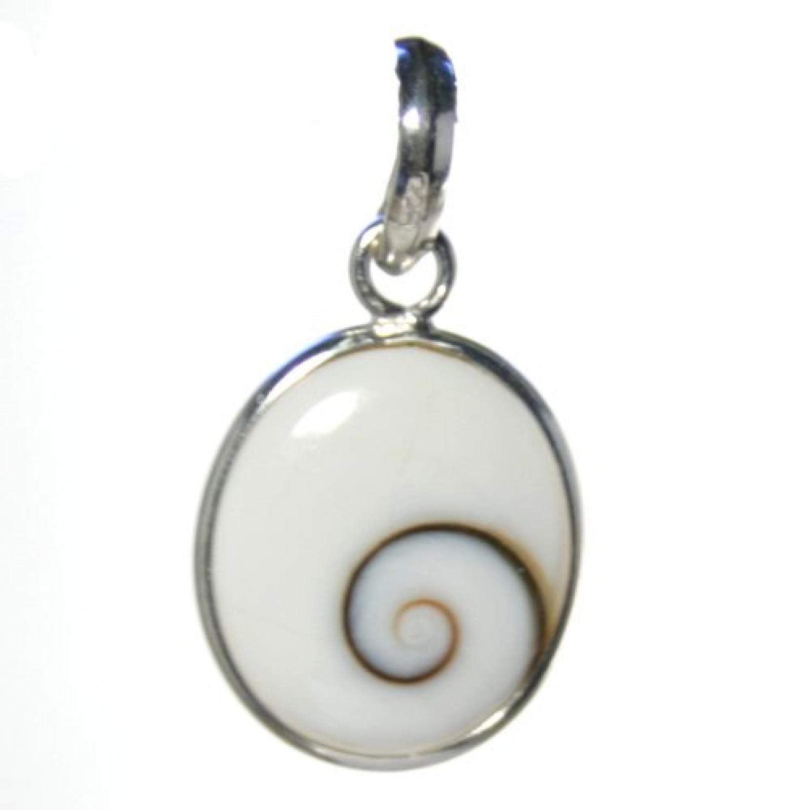 Bella Carina 925 Silber Anh&auml;nger aus Shiva Auge eye - oval - ca. 1,3 cm . 