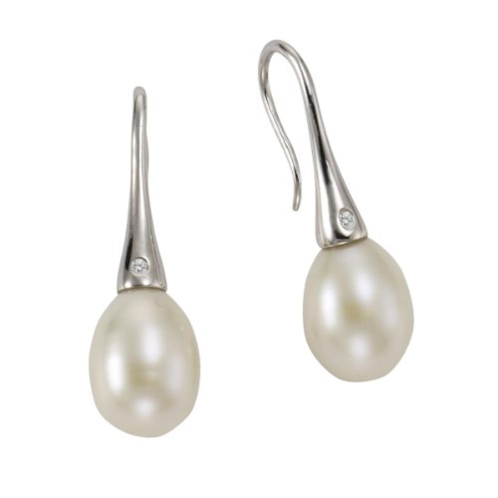 Celesta Damen-Ohrhaken 925 Sterling Silber 2x Diamanten 0.01 ct. 360230257 Celesta Damen-Ohrhaken 925 Sterling Silber 2x Diamanten 0.01 ct. 360230257