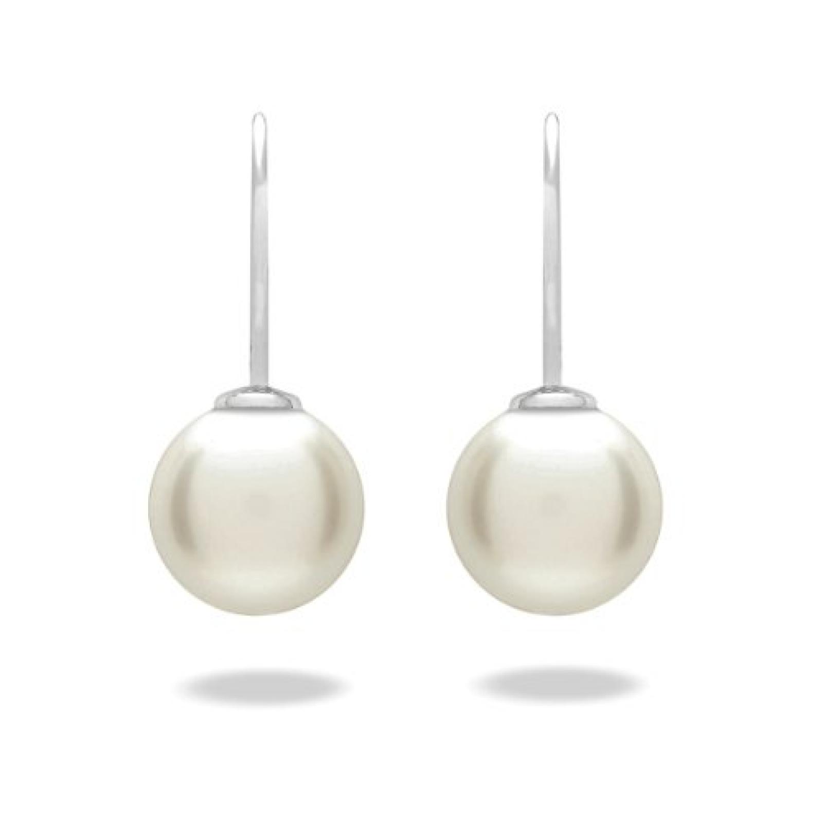 Rafaela Donata Damen-Ohrhänger Classic Collection Südsee-Muschelkernperlen weiß 925 Sterling Silber 60837060 