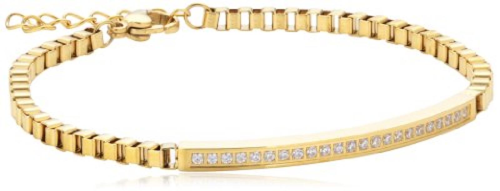 Mike Ellis Damen Armband Zirkonia Edelstahl weiß B132 IPG Mike Ellis Damen Armband Zirkonia Edelstahl weiß B132 IPG