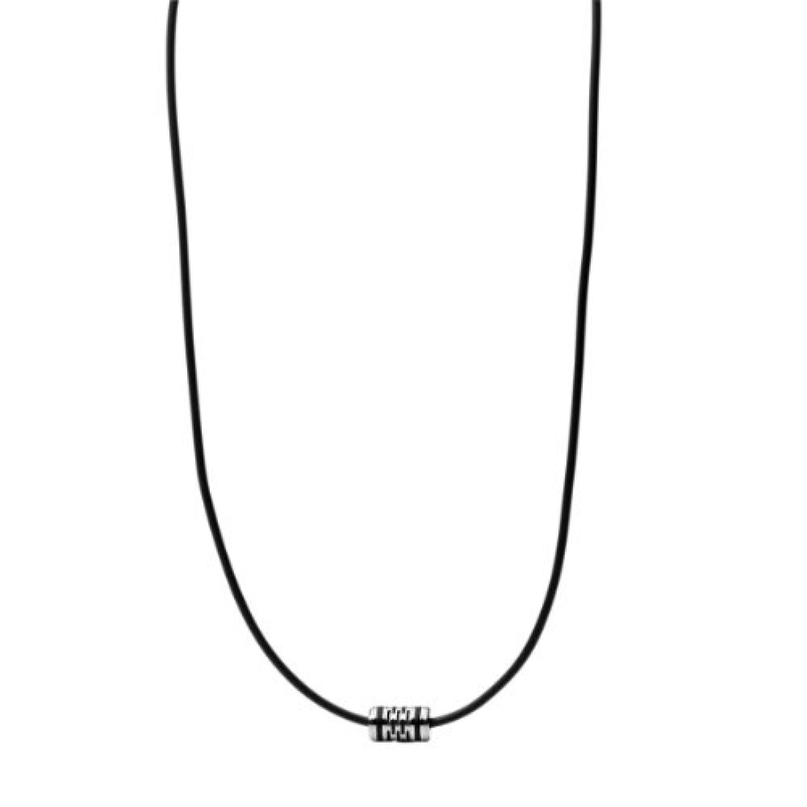 Fossil Jewelry Herren-Halskette mit Anhänger Edelstahl schwarz JF00487040 Fossil Jewelry Herren-Halskette mit Anhänger Edelstahl schwarz JF00487040