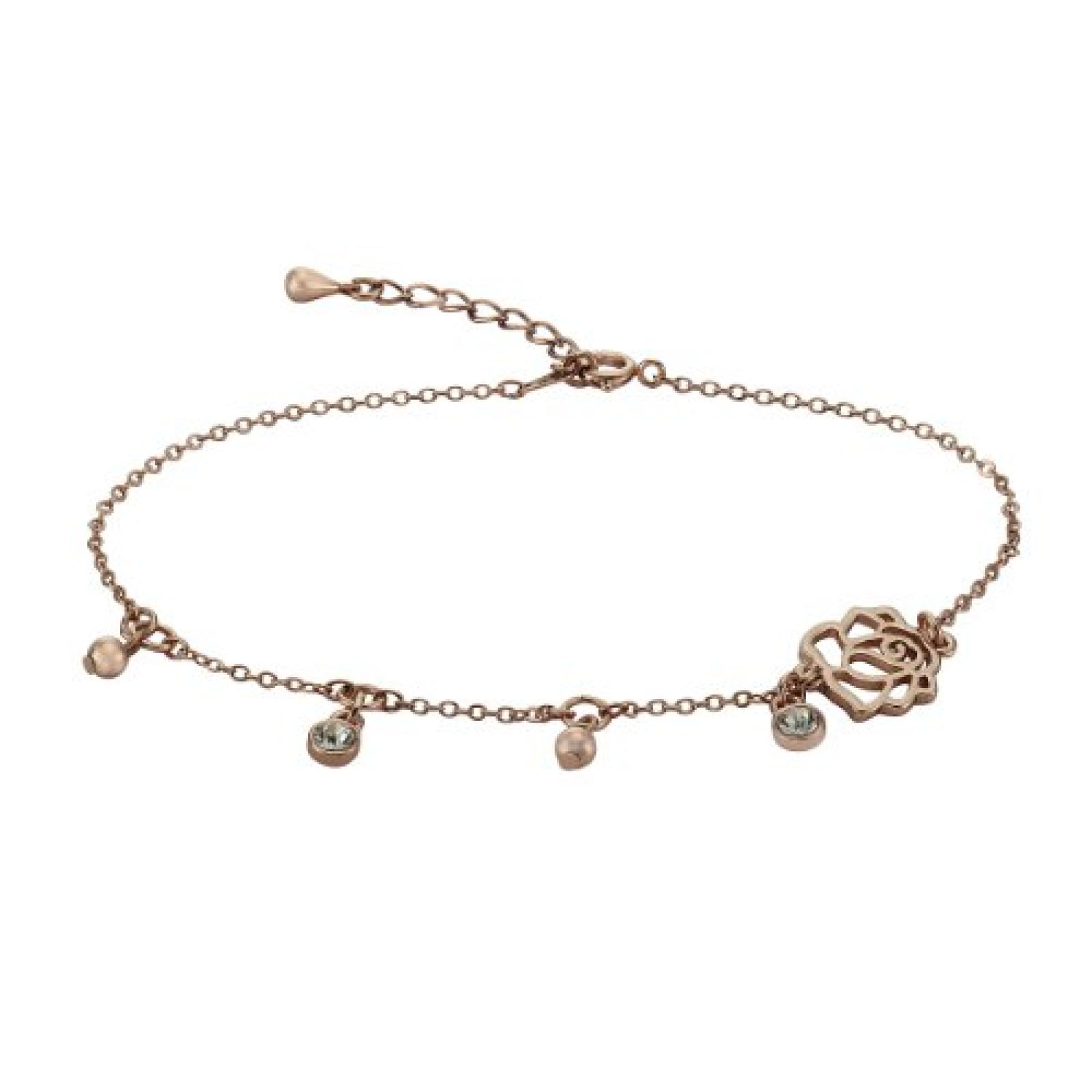 ZEEme Damen-Fu&szlig;kettchen Messing 374000014 