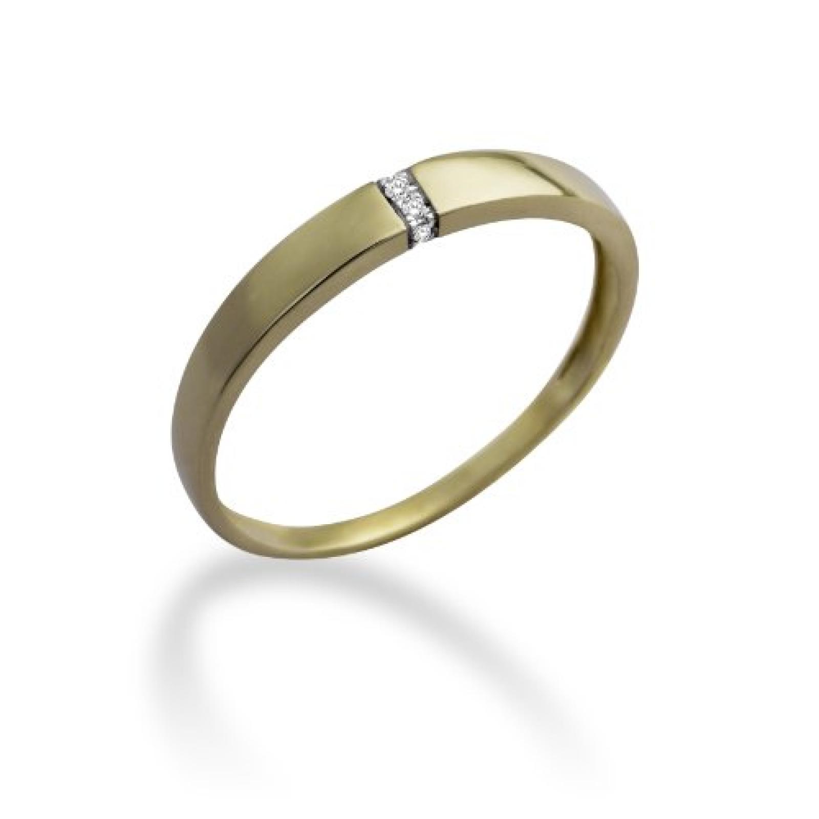 Miore Damen-Ring 9 Karat (375) Gelbgold mit 0.02ct Brillanten MP9067R Miore Damen-Ring 9 Karat (375) Gelbgold mit 0.02ct Brillanten MP9067R