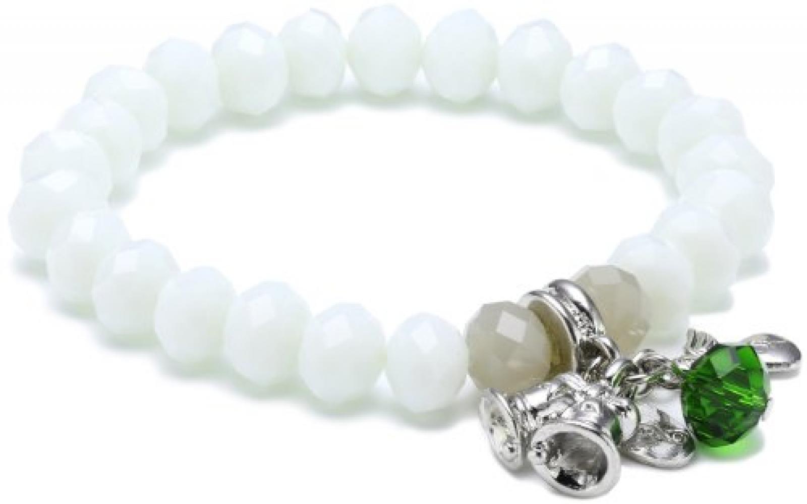 Sweet Deluxe Damen-Armband feliz navidad wei&szlig; Messing 01505 