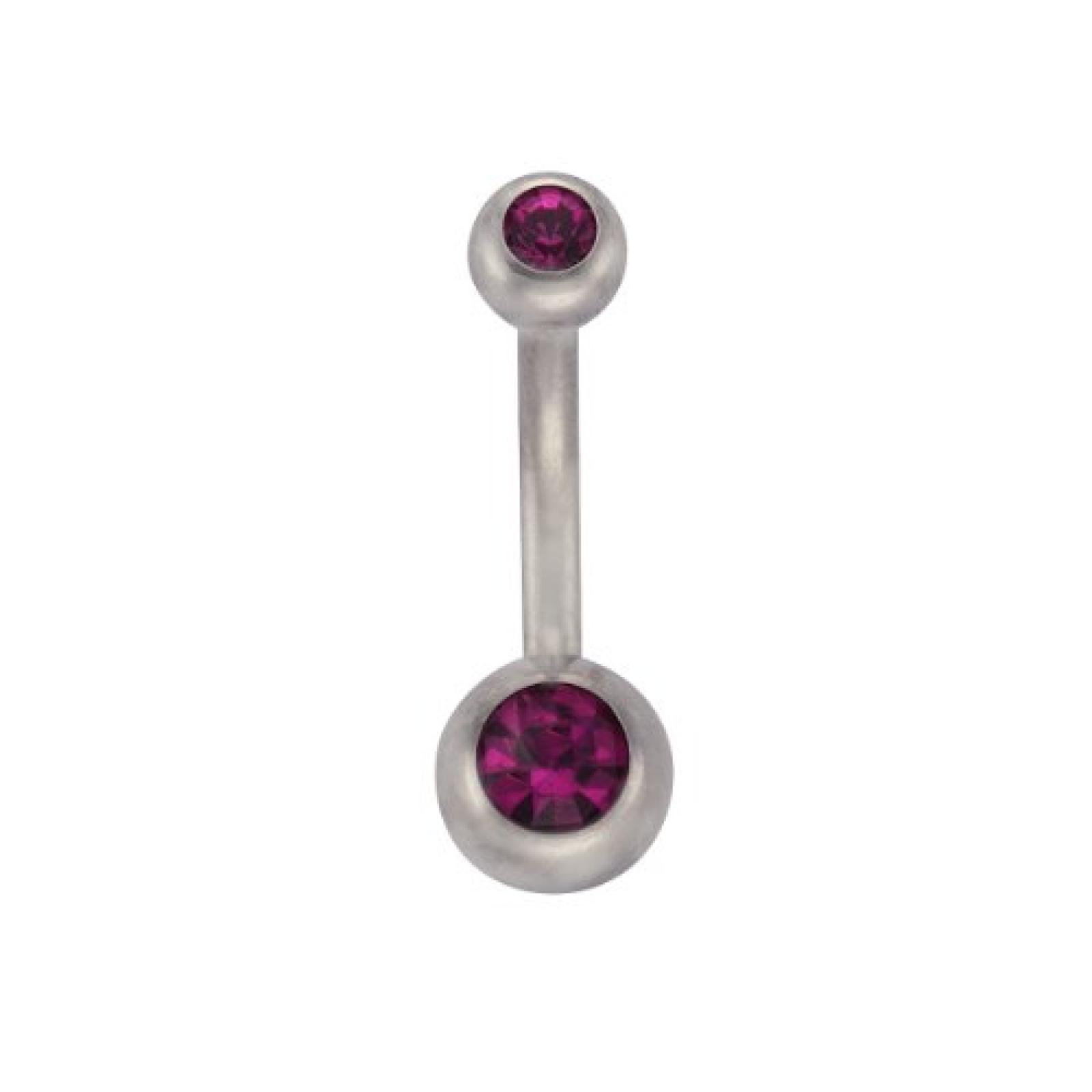 ZEEme Damen-Piercings Edelstahl rosa 159000858-10mm 