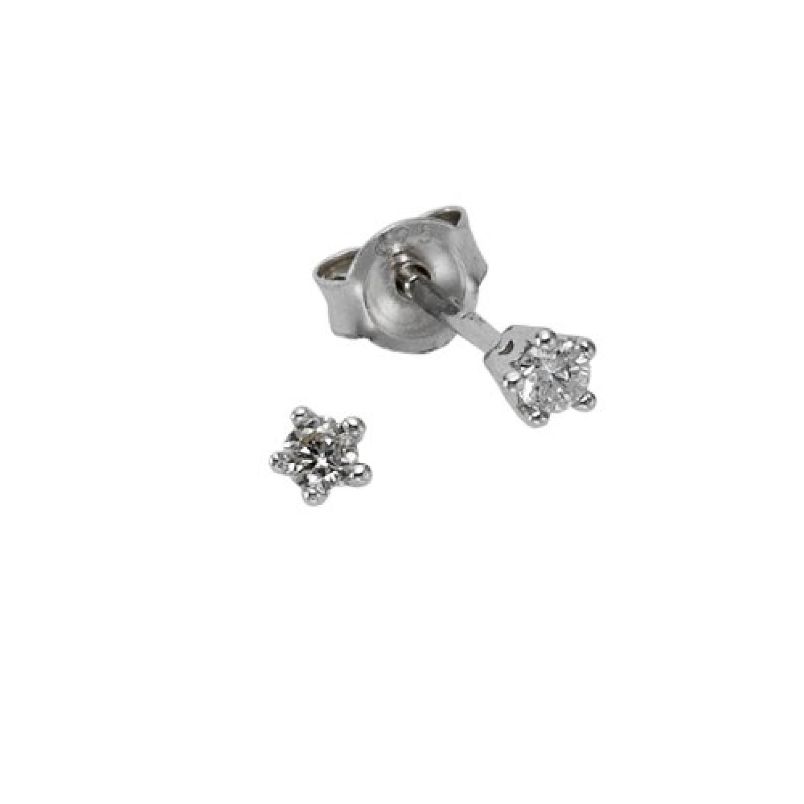 Celesta Damen-Ohrstecker 925 Sterling Silber 2 Brillanten 0,10ct. 273220554 