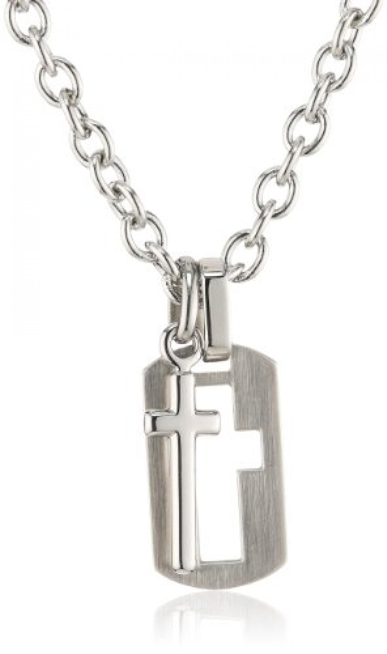 Fossil Herren- Halskette mit Anhänger Edelstahl 60 cm JF00907040 Fossil Herren- Halskette mit Anhänger Edelstahl 60 cm JF00907040