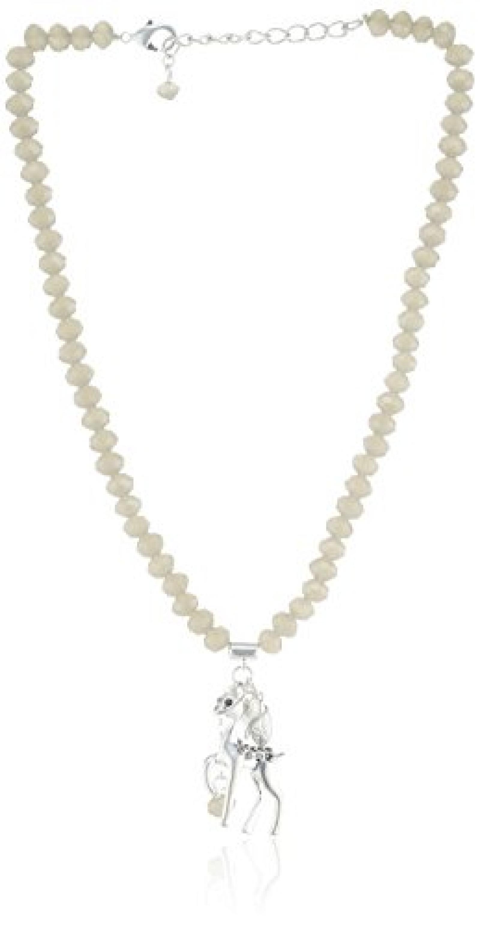 Sweet Deluxe Damen-Halskette Messing silbernes Reh 2625 