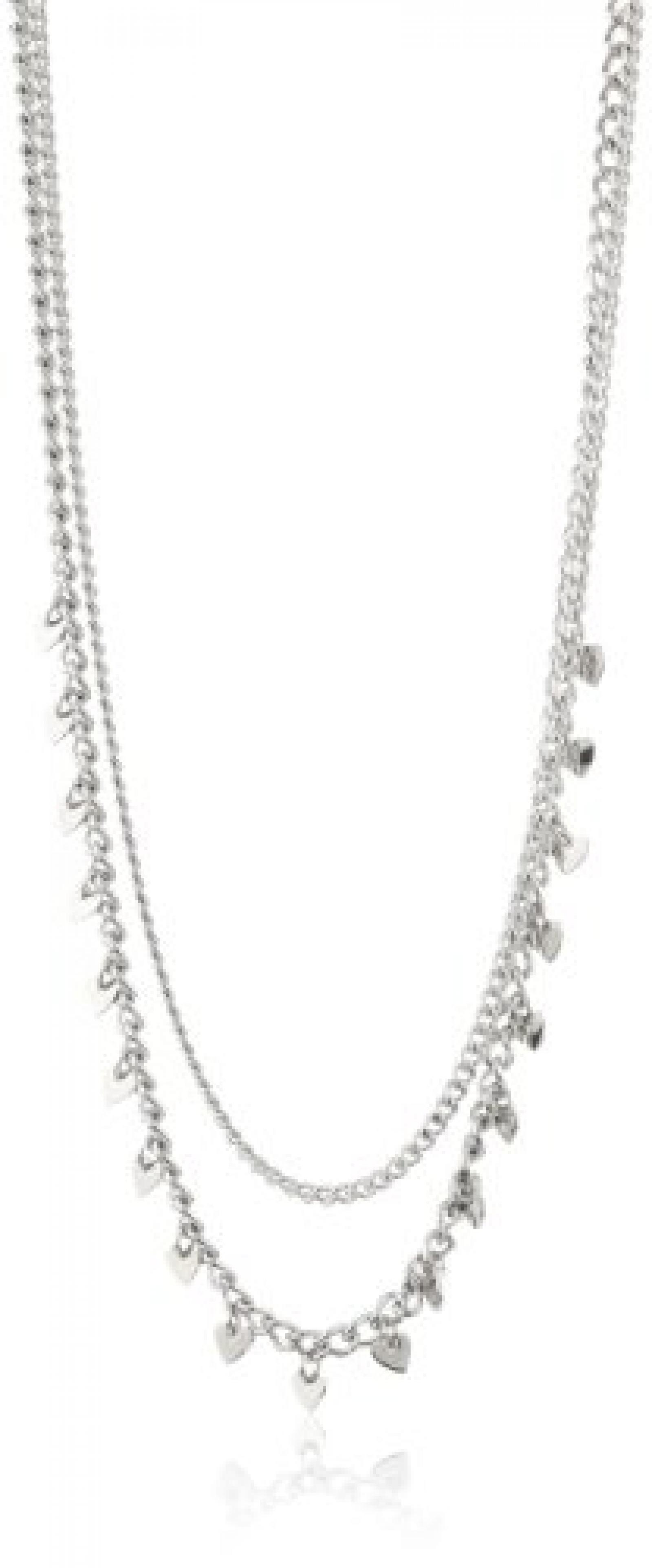 Dyrberg/Kern Damen-Halskette ohne Anhänger Dolina ss silver Edelstahl 334710 