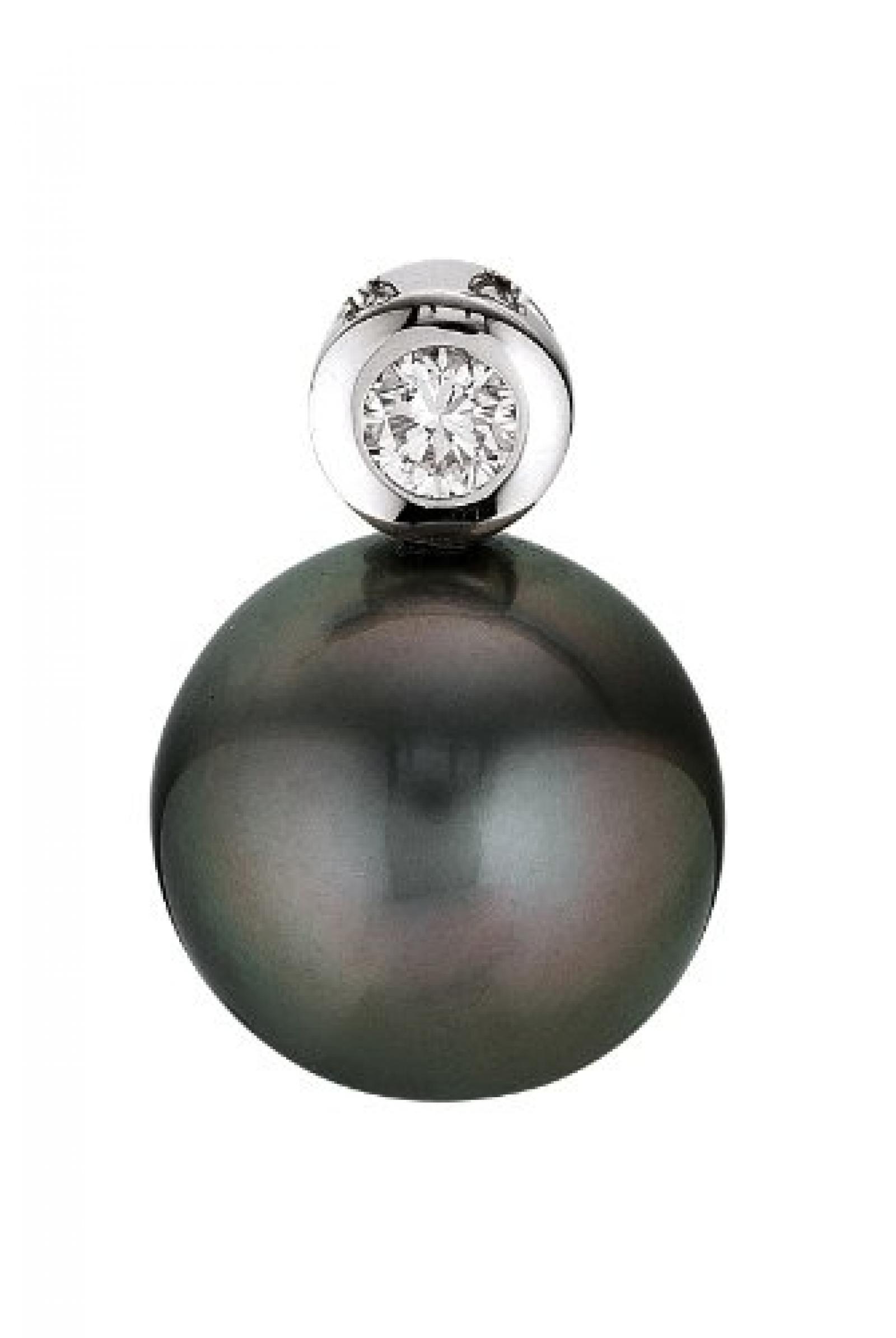 Adriana Stella di Notte Damen-Anhänger Tahiti Zuchtperlen mit Brillant 585 Weißgold Stella Di Notte N13 